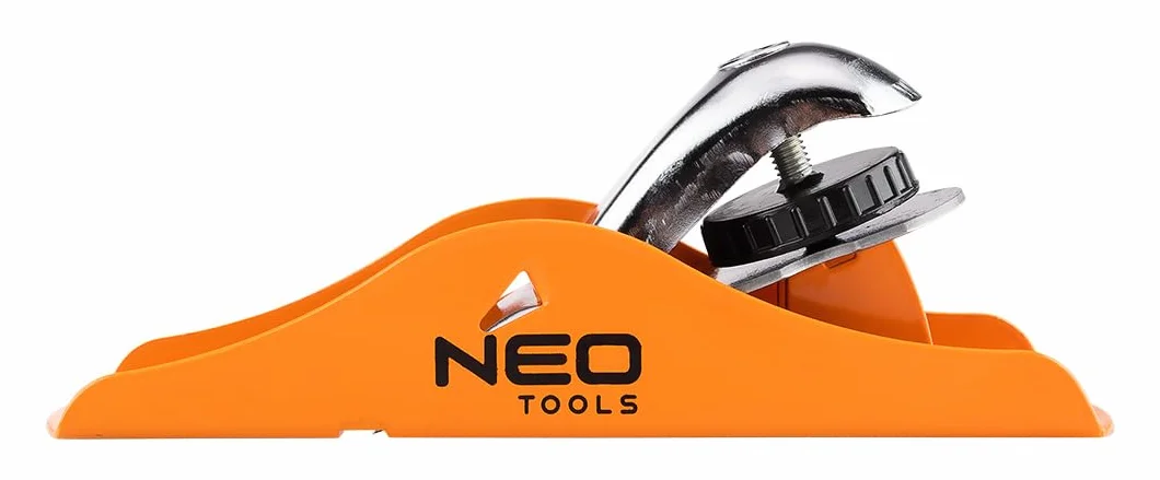 NEO TOOLS Ręczny Hobel 163x45mm – Precyzyjny Hobel do Drewna z Żeliwnego Korpusu z 42mm Ostrzem z 65MN Stali, Regulowany, Idealny do Modelarstwa, Robótek Drewnianych i Precyzyjnych Prac Drobnych