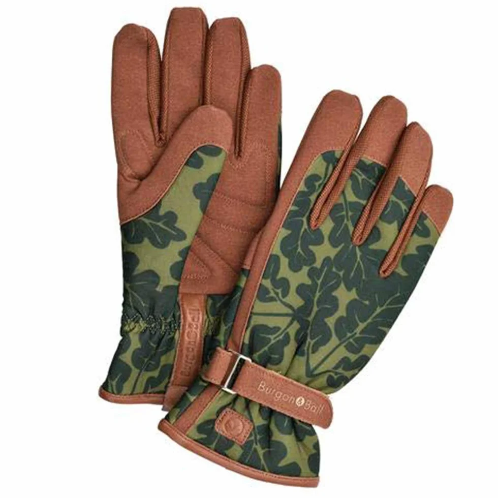 Burgon & Ball Love The Glove damskie rękawice ogrodnicze S/M dąb liść mech