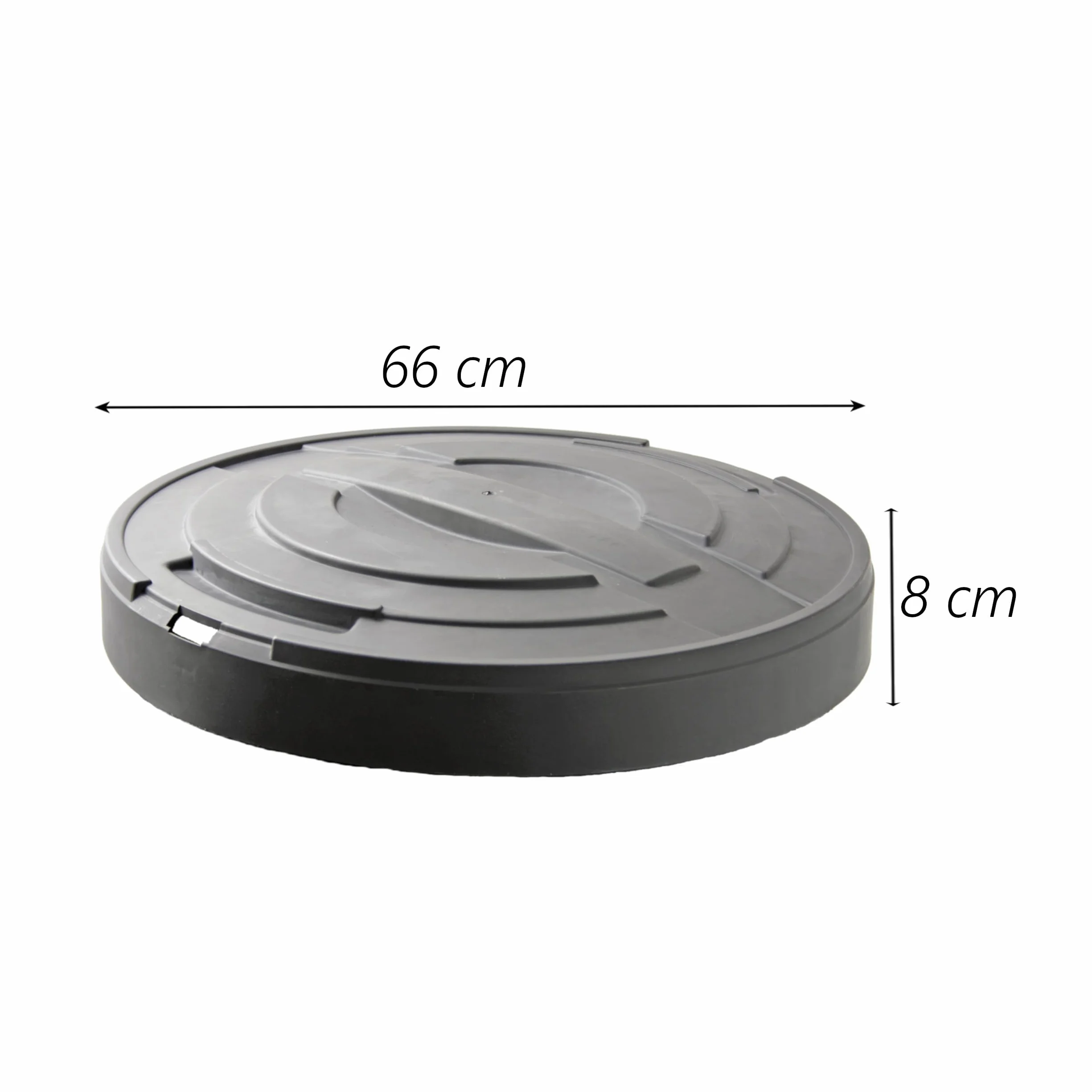 Pokrywa Ø 66 cm do Prosperplast WOODCAN 265 litrów i zbiornika na wodę deszczową Raincan 210 l, szczelne zamknięcie, osłona na beczkę na wodę, wodę deszczową, ekologia, narzędzia ogrodowe, antracyt