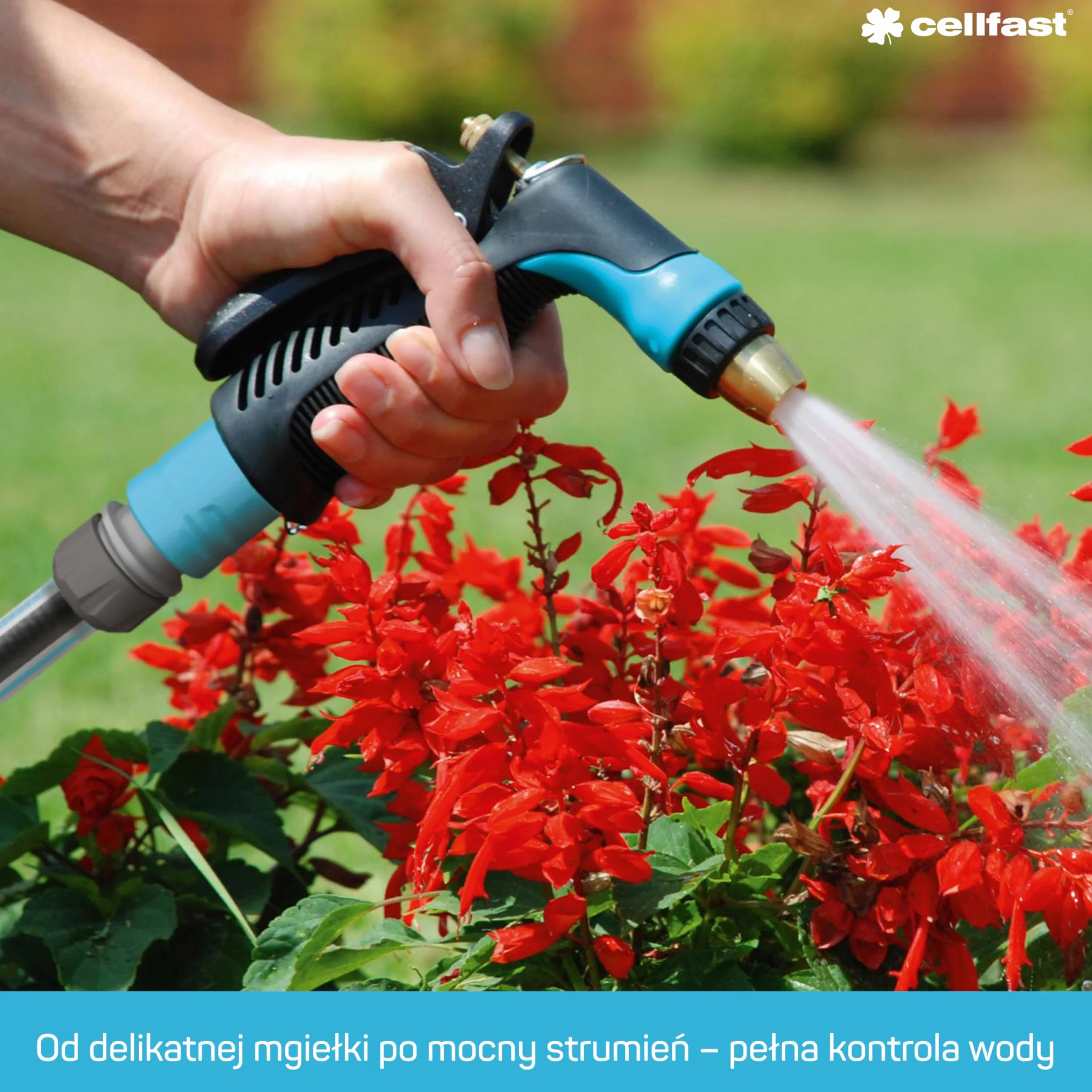 CELLFAST Zraszacz Pistoletowy Zraszacz Ogrodowy Do Trawnika Kwiatów Roślin Max Ideal