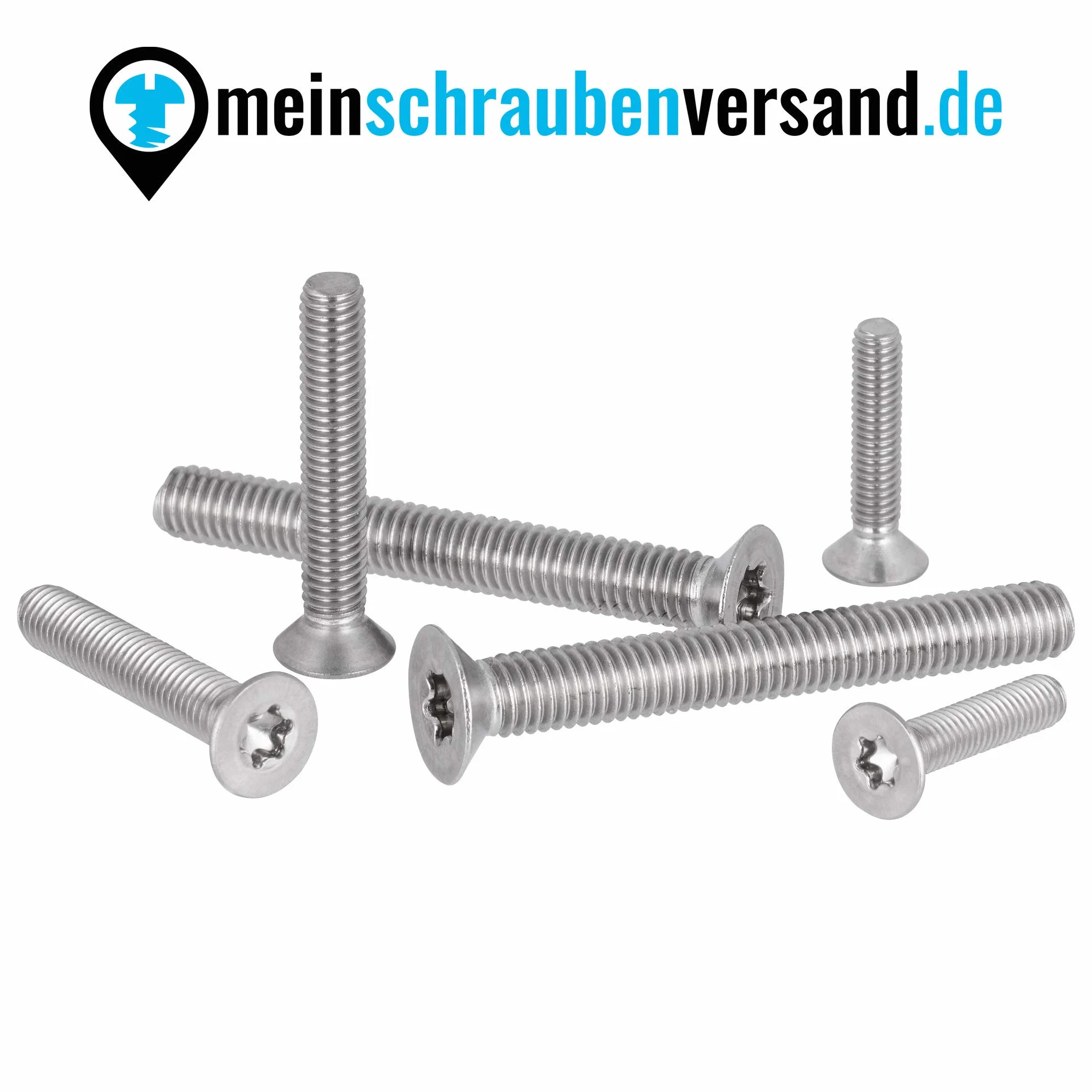 Śruby z łbem wpuszczanym Torx M3 x 12 z łbem stożkowym - pełny gwint ISO 14581 DIN 965 TX śruby z łbem stożkowym stal szlachetna M3 x 12 mm 50 sztuk