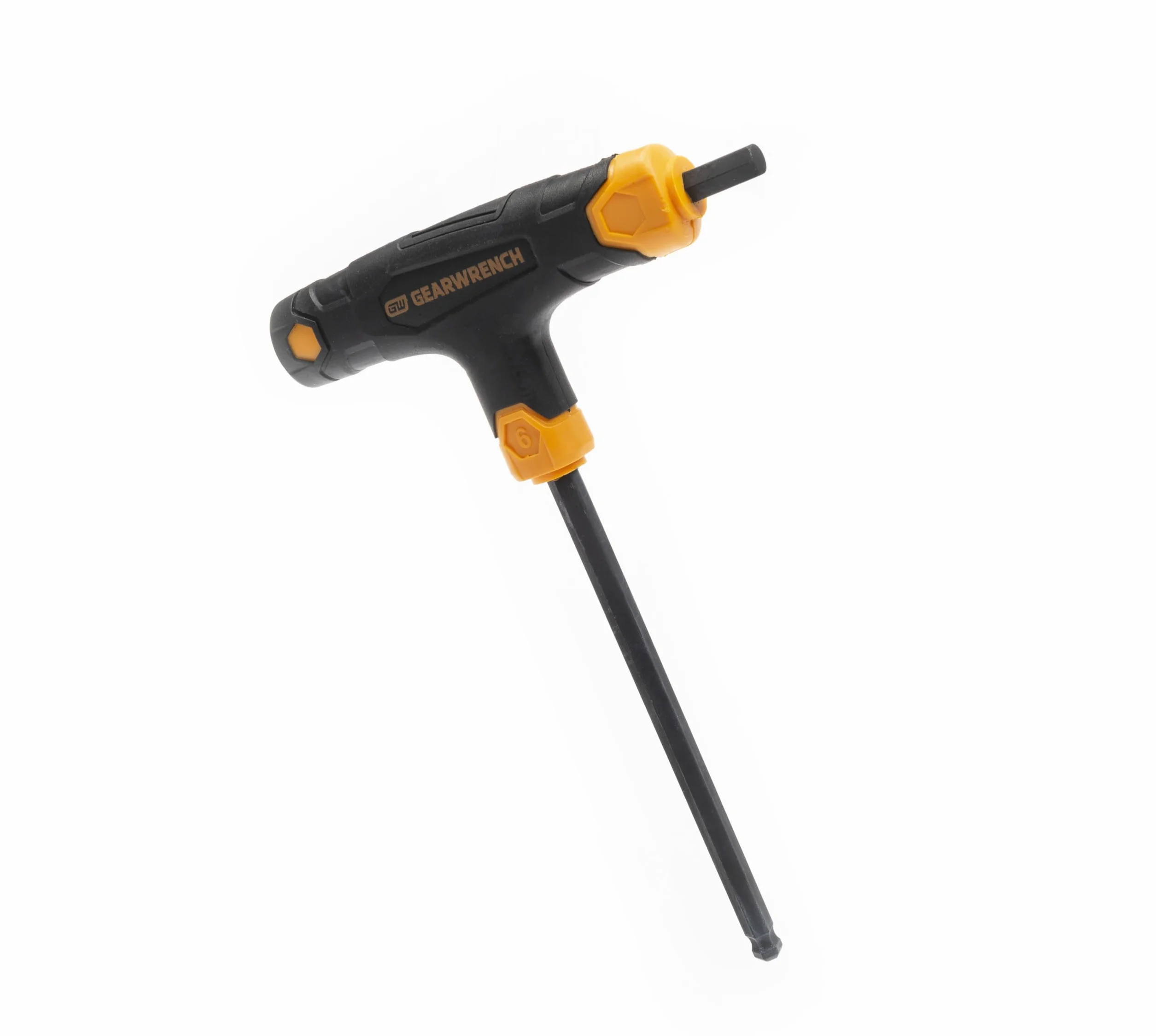 GearWrench 83516 metryczny zestaw kluczy sześciokątnych z uchwytem w kształcie litery T, 7-częściowy