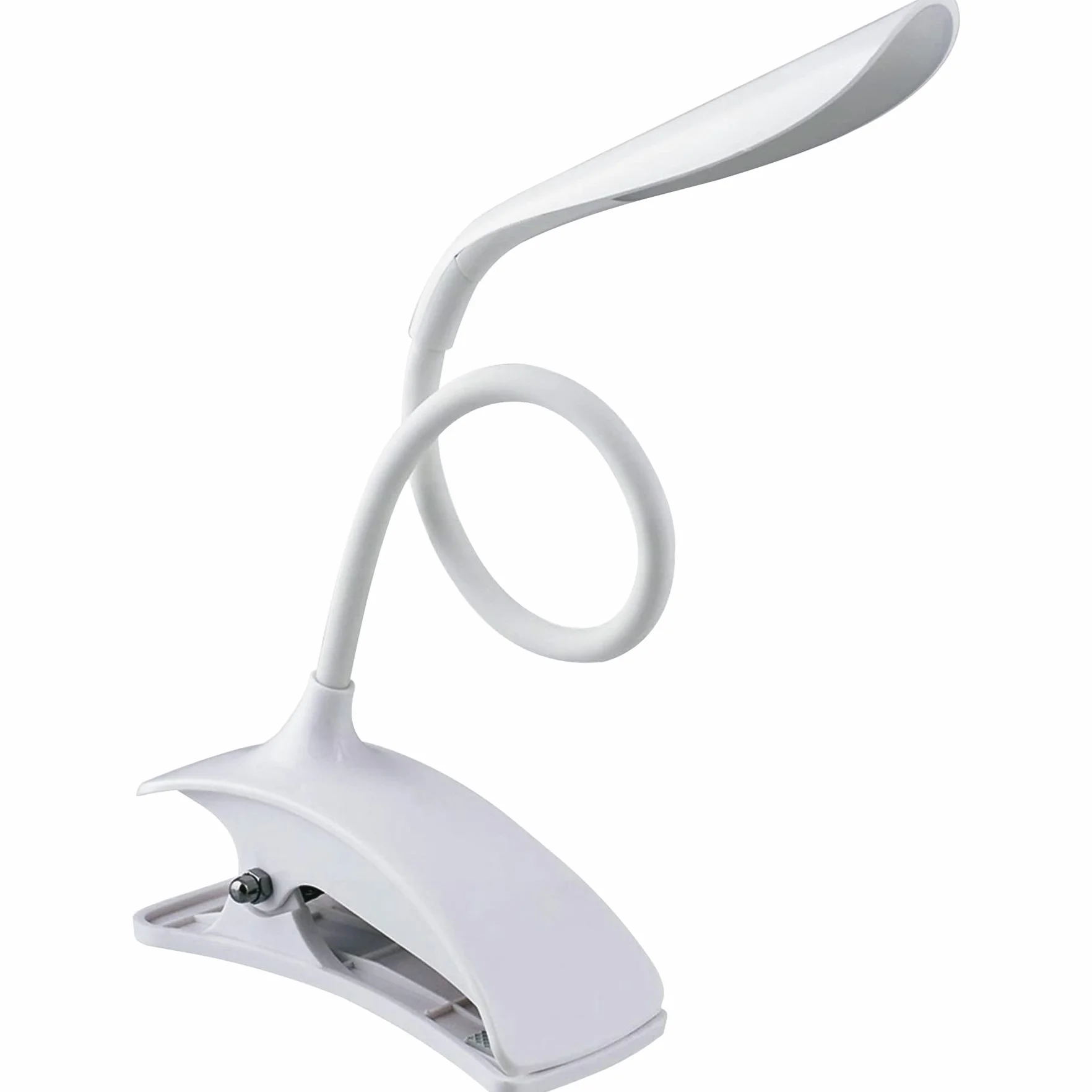 Retoo Lampa do czytania książek, zacisk, USB, do wielokrotnego ładowania, 360°, elastyczna lampa zaciskowa z 14 diodami LED, bezstopniowa jasność, lampka do łóżka, do podróży, łóżka, nauki, pracy