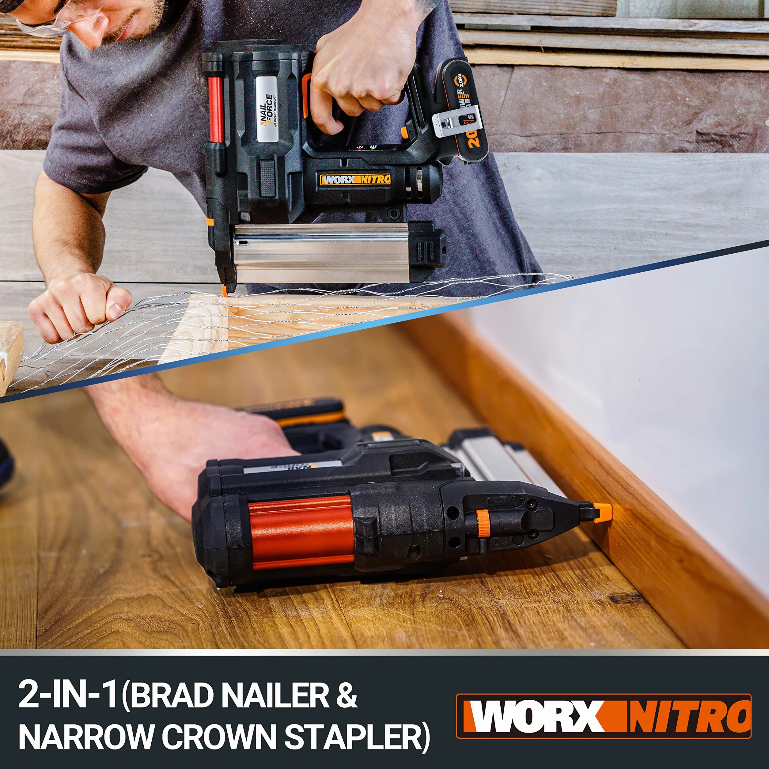 WORX WX840.9 18V (20V Max) Akumulatorowa zgrzewarka do gwoździ/zszywek - (Tylko narzędzie - Akumulator i ładowarka sprzedawane osobno)