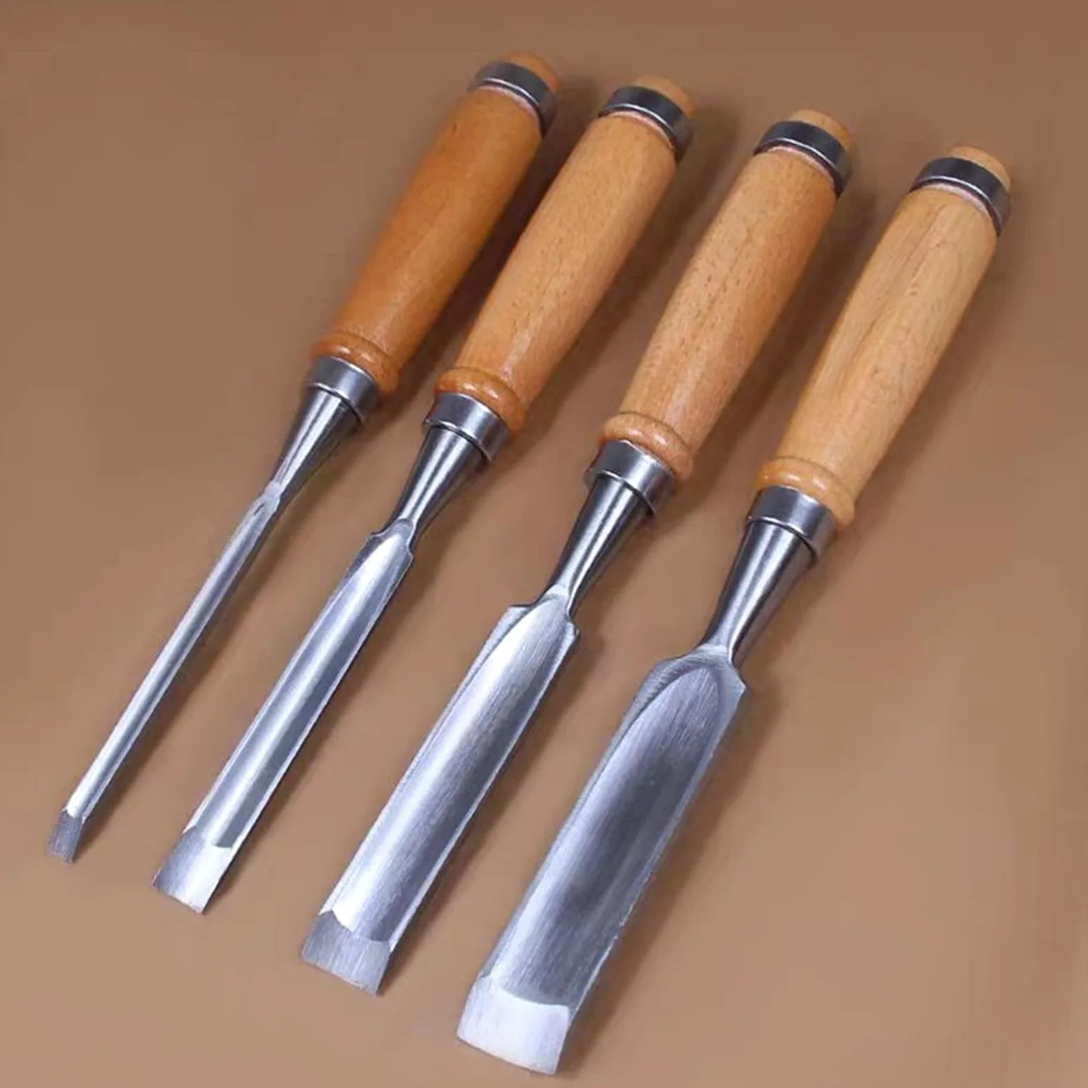 Zestaw do rzeźbienia w drewnie 4 sztuki/zestaw 240 mm zestaw dłut do rzeźbienia w drewnie narzędzie ręczne narzędzia do rzeźbienia w drewnie (zestaw 1)