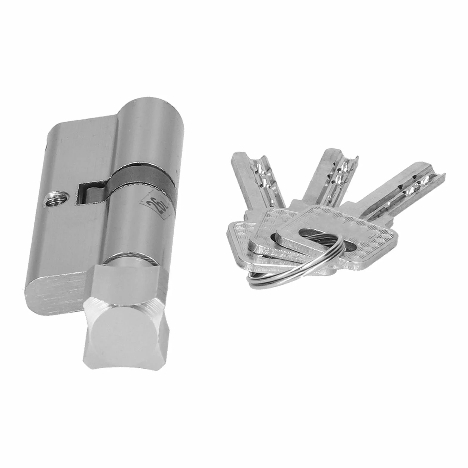 Cylinder Zamka, Części Zamienne do Zamka Drzwi Cylinder Zamka ze Stopu Aluminium i żelaza Wkładka z Rdzeniem Zamka Drzwi z Kluczem do Drzwi o Grubości 35–50 Mm
