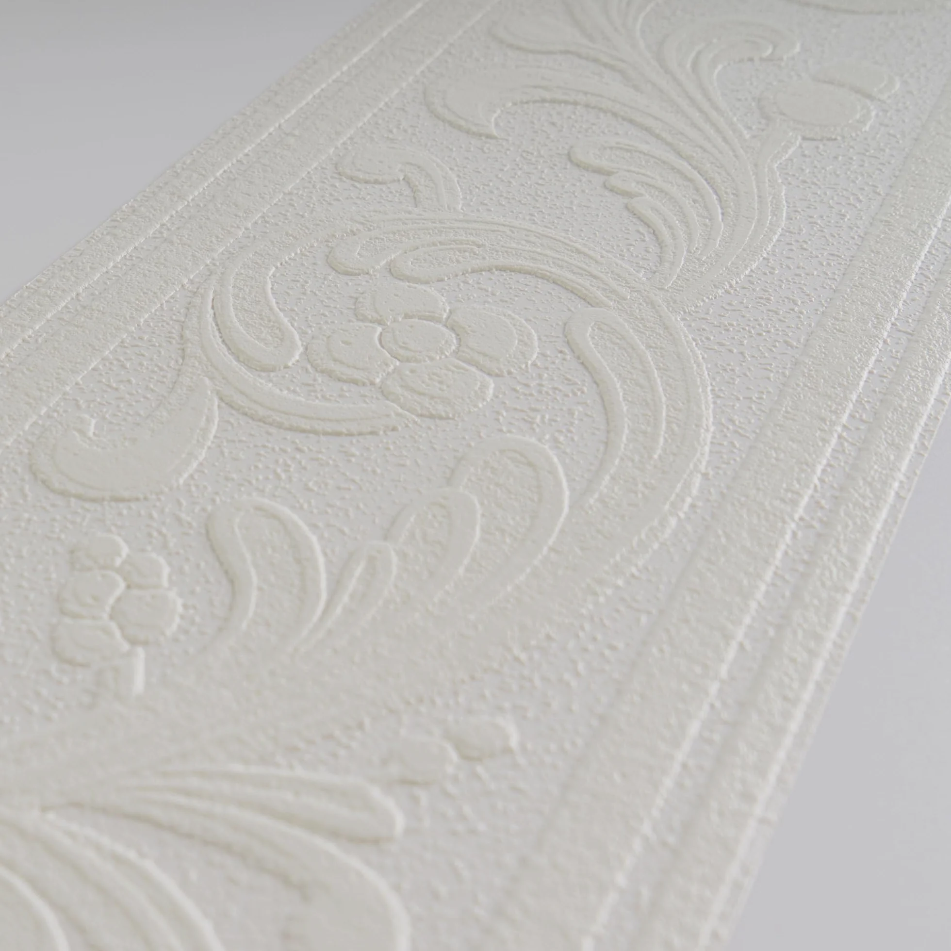A.S. Création Bordiura Only Borders Borte 5,00 m x 0,13 m biała Made in Germany 639615 6396-15