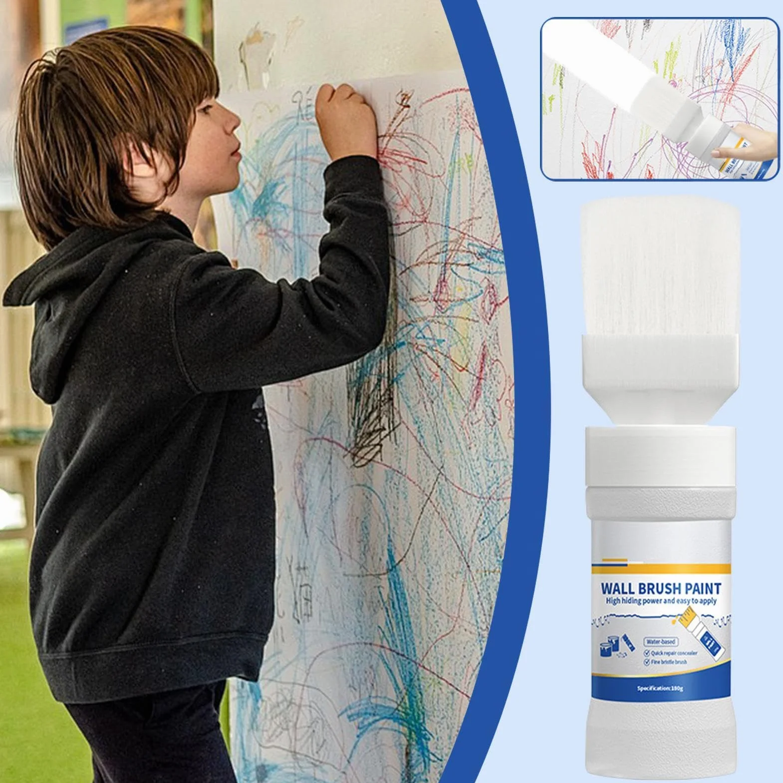 Home Repair Kit, Paint, Safe Home Use Wall Stain Remover, Easy Touchup