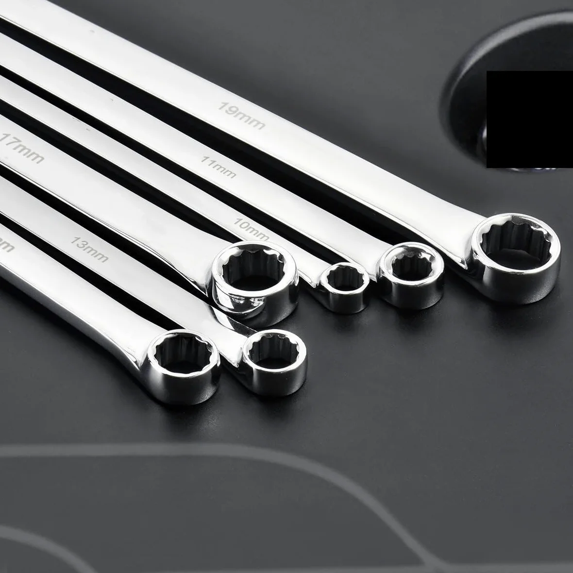 Telescopic Ratchet Zestaw bardzo długich kluczy oczkowych 6 szt., metryczny, trwały, klucz lotniczy 8–19 mm Klucze dynamometryczne