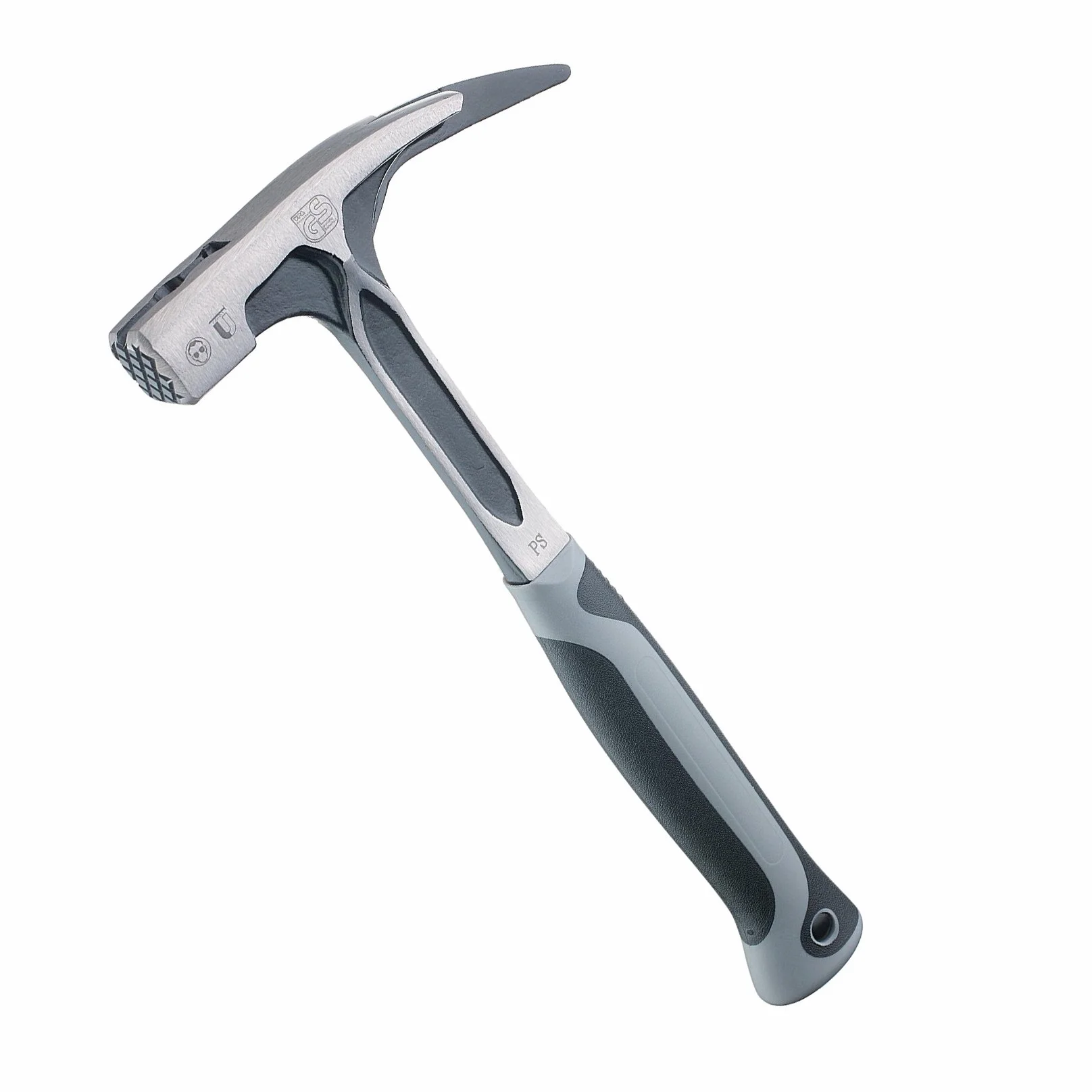 Ruthe 6006041019 Młotek dachowy stolarski z uchwytem z litego stali, wielokolorowy, 600 g