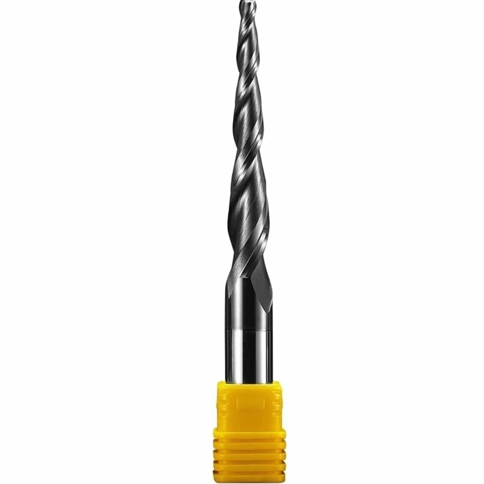 Zestaw wierteł z węglika spiekanego, 1 szt. Stożkowe frezy trzpieniowe kulkowe 3.175/4/6/8mm trzpień drewniany metalowy frez spiralny(R0.5X20.5X4DX50L)