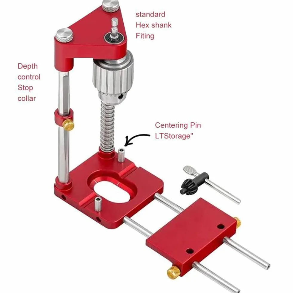 Lokalizator do obróbki drewna, przenośny wiertła do obróbki drewna, urządzenie lokalizujące, prowadnica Punch Locator Drill Guide wiertarka stojak wiertarska wiertarka mate prowadnice wiertnicze Bench Drill Press Stand