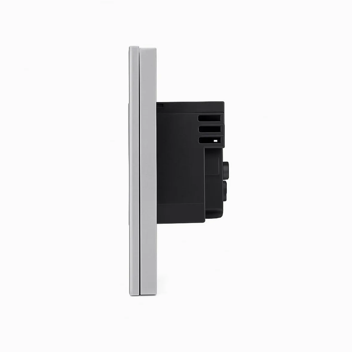 SmartinHouse - pięciokrotne gniazdko - szare - USB A+C 12W - szkło kryształowe | Ładowanie USB bez adaptera