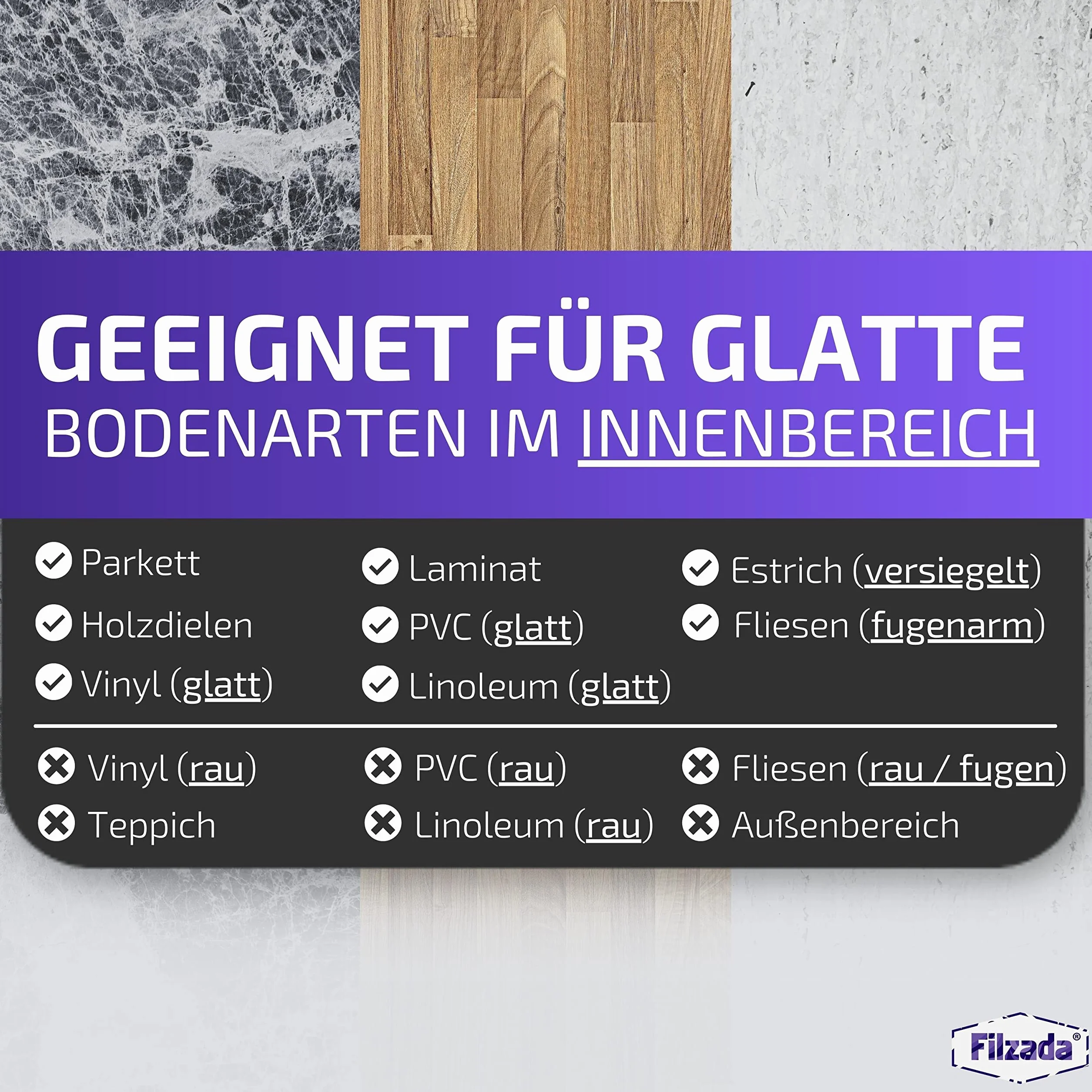 Filzada® 64x filcowe podkładki samoprzylepne - Ø 20 mm (okrągłe) - Brąz - Profesjonalne filcowe podkładki meblowe o idealnej sile klejenia