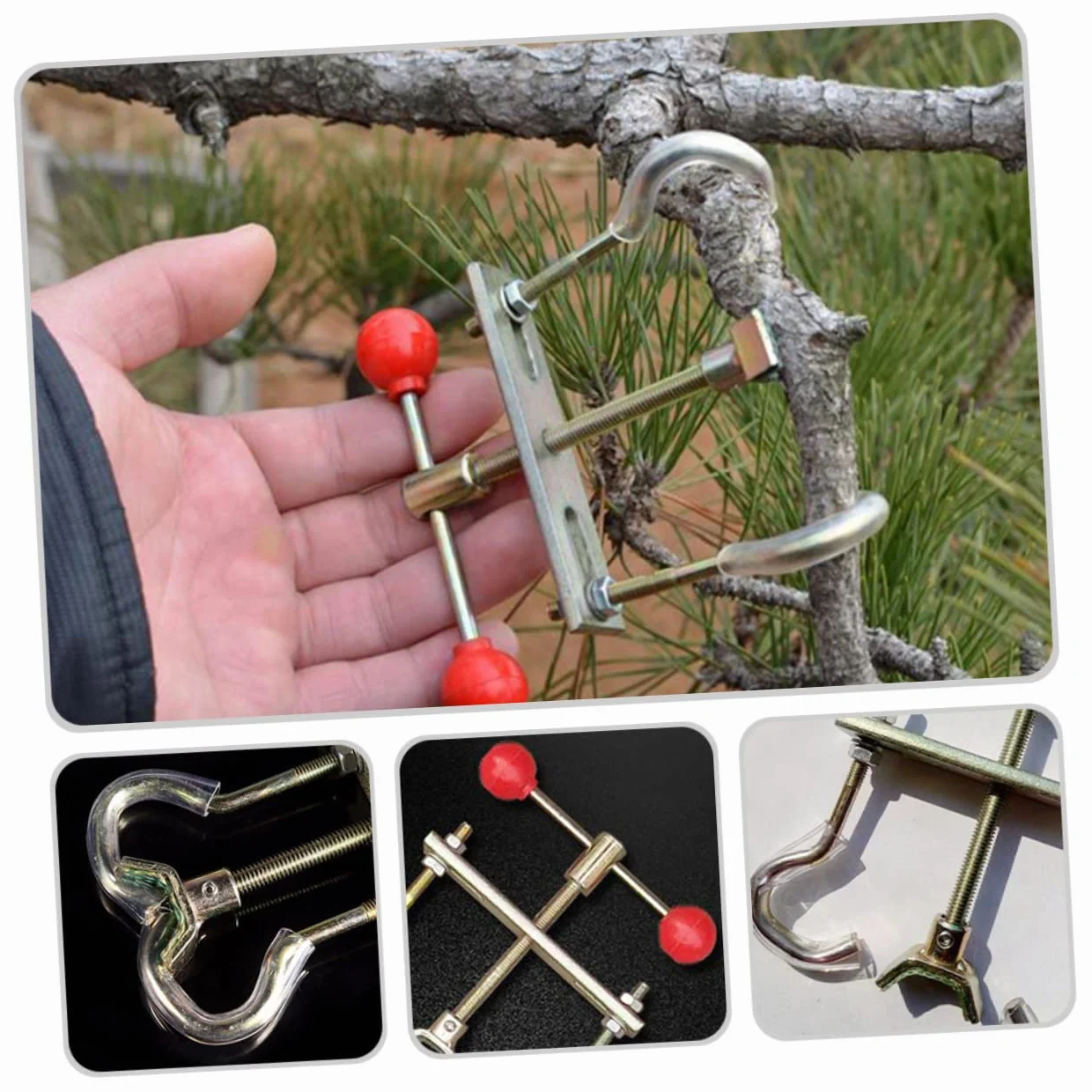 INOOMP Narzędzie Do Formowania Bonsai 4szt z Regulatorem Gałęzi Żelazne