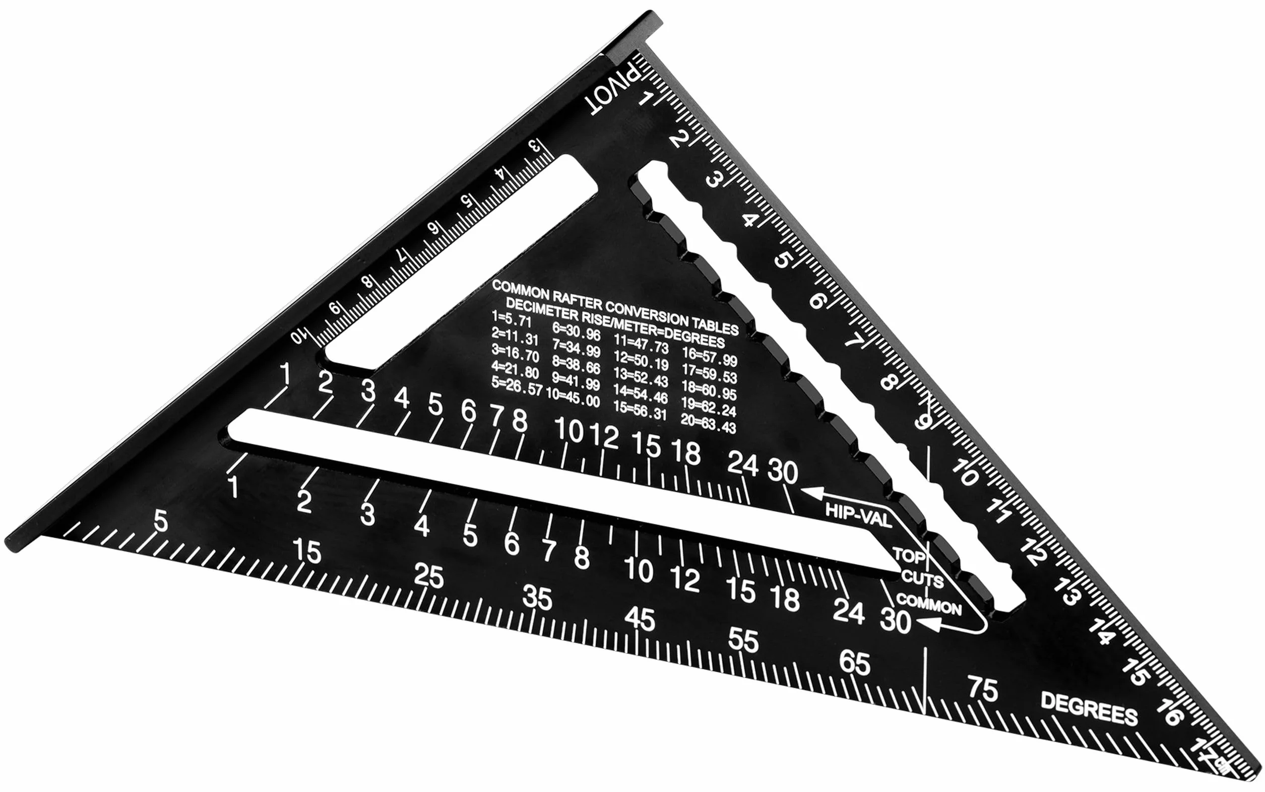 SOLA - RS 18-5w1 Kwadrat Stolarski 18 cm - Wytrzymały Aluminiowy Ze Skalą Metryczną - Kąt Wielofunkcyjny: Linijka, Ukośny, Kątomierz