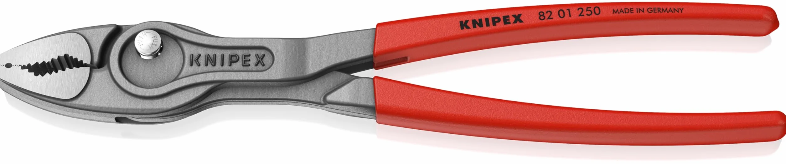 KNIPEX TwinGrip SZCZYPCE Z FUNKCJĄ CHWYTU OD CZOŁA I Z BOKU fosforanowana, szara pokryte antypoślizgowym tworzywem sztucznym 250 mm, 82 01 250