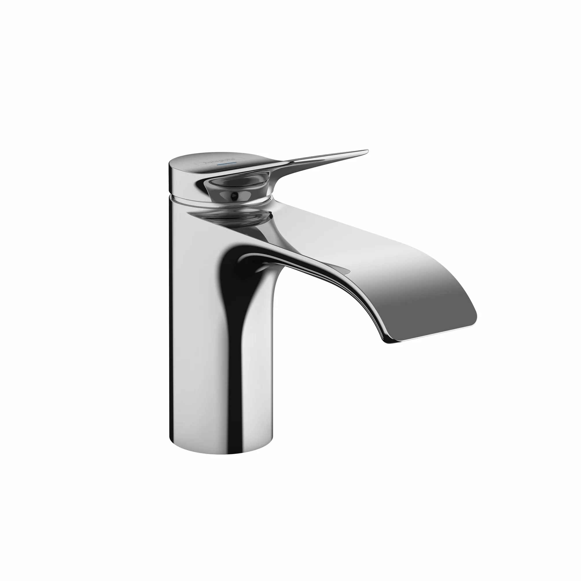 hansgrohe Vivenis 75010001 nowoczesny 1-otworowy 1-otworowy 15 cm wysoki kran do umywalki łazienkowej w kolorze chromu