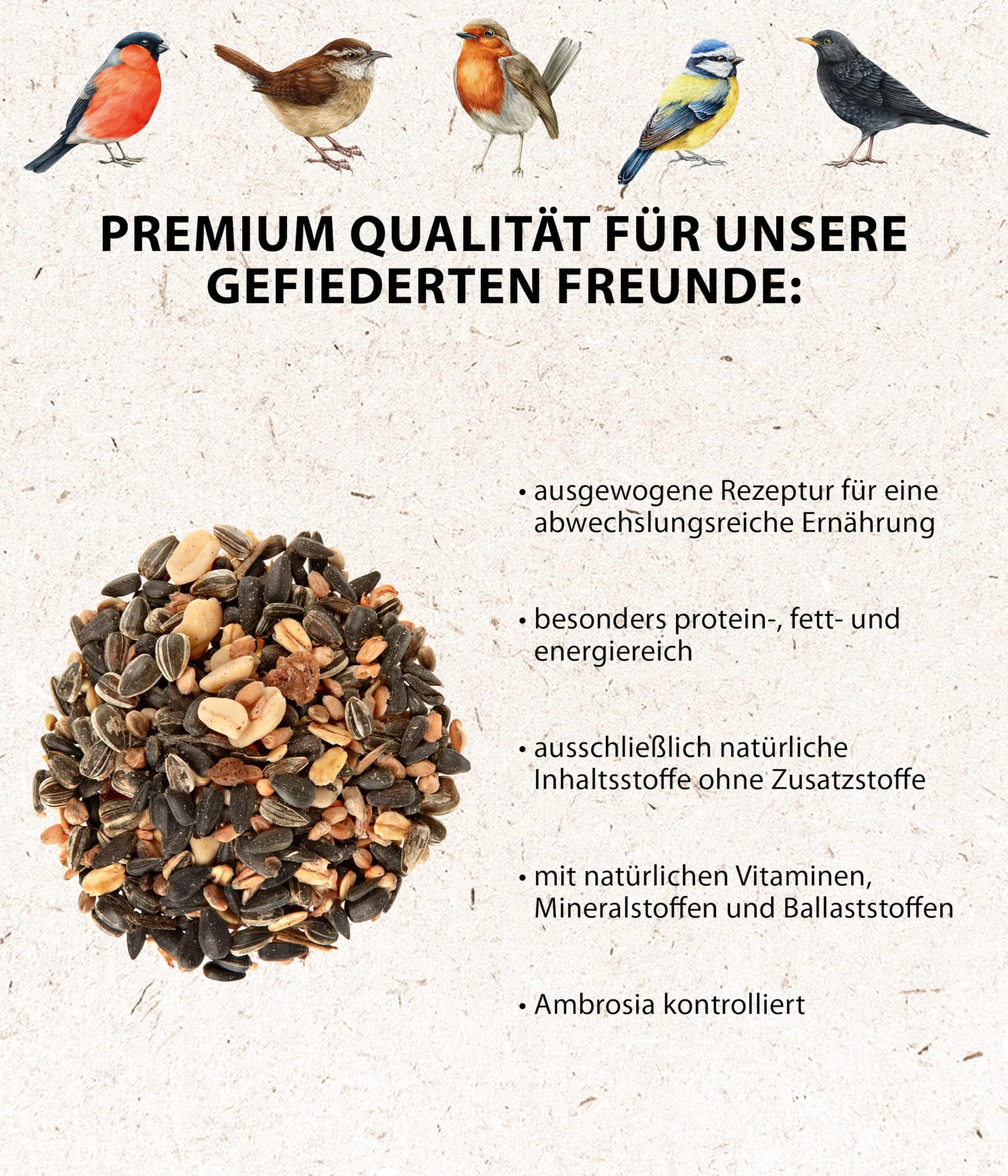 Dehner Karma dla Dzikich Ptaków 3 kg