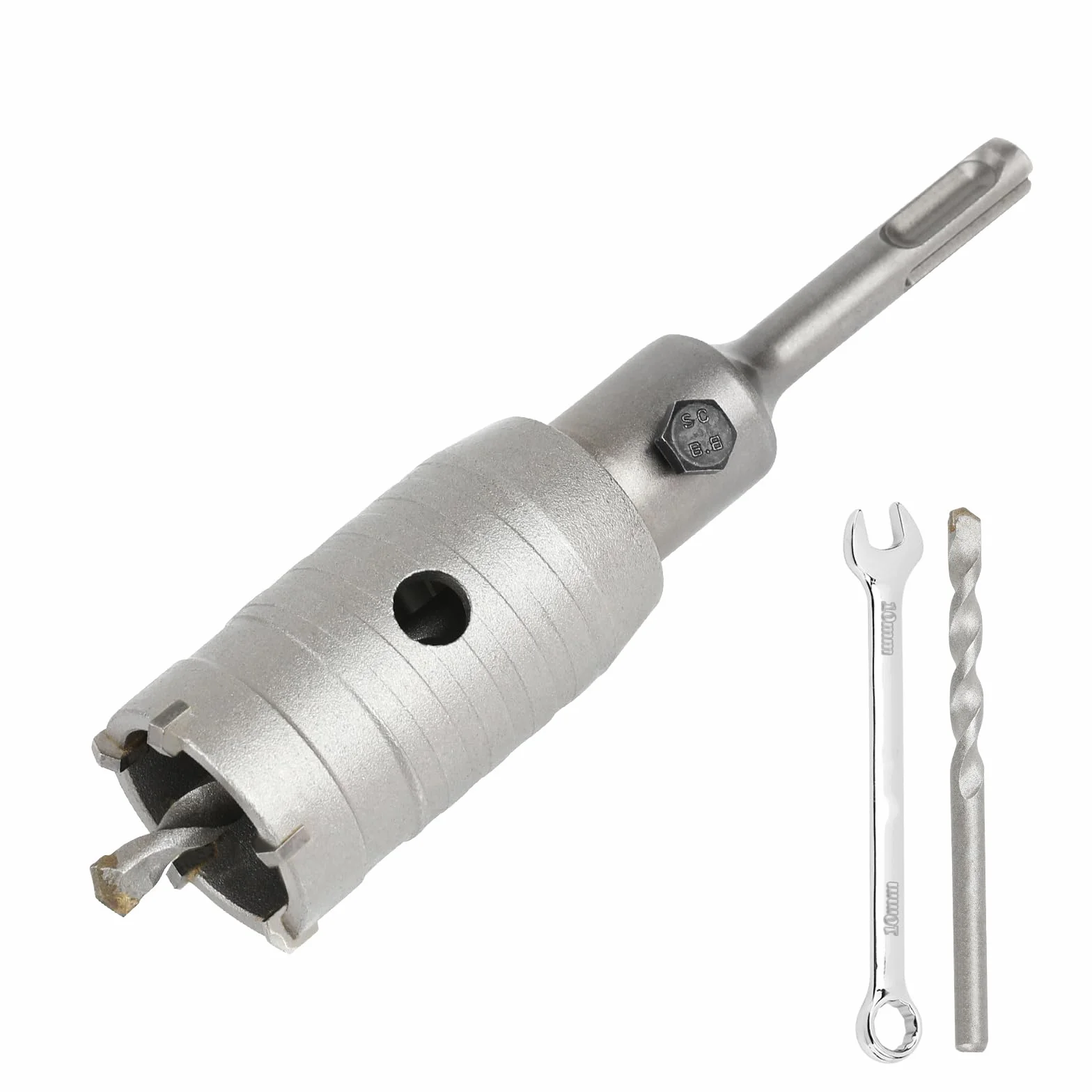 SUQIN Wiertło do Otwornica Do Betonu Ø 40 mm adapter SDS Plus+ Wiertło Centrujące 8 x 110 mm,Korona Wiertnicza,Wiertło Rdzeniowe Do Betonu、ściany i Muru