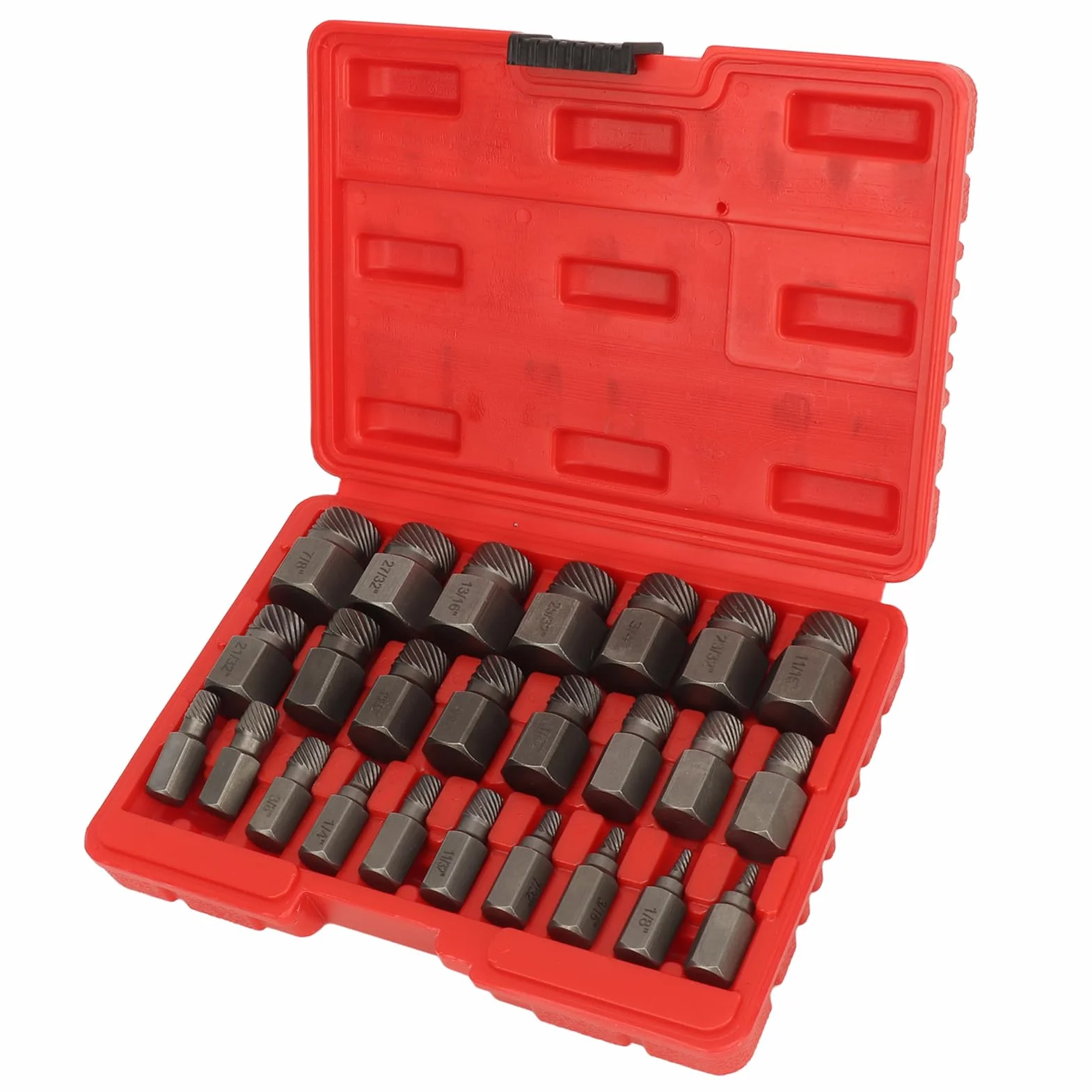 25pcs Zestaw Ekstraktora śrubowego Wydajny Stal Easy Out Multi Spline Extractor Set dla Narzędzi Zasilania i Ręcznego