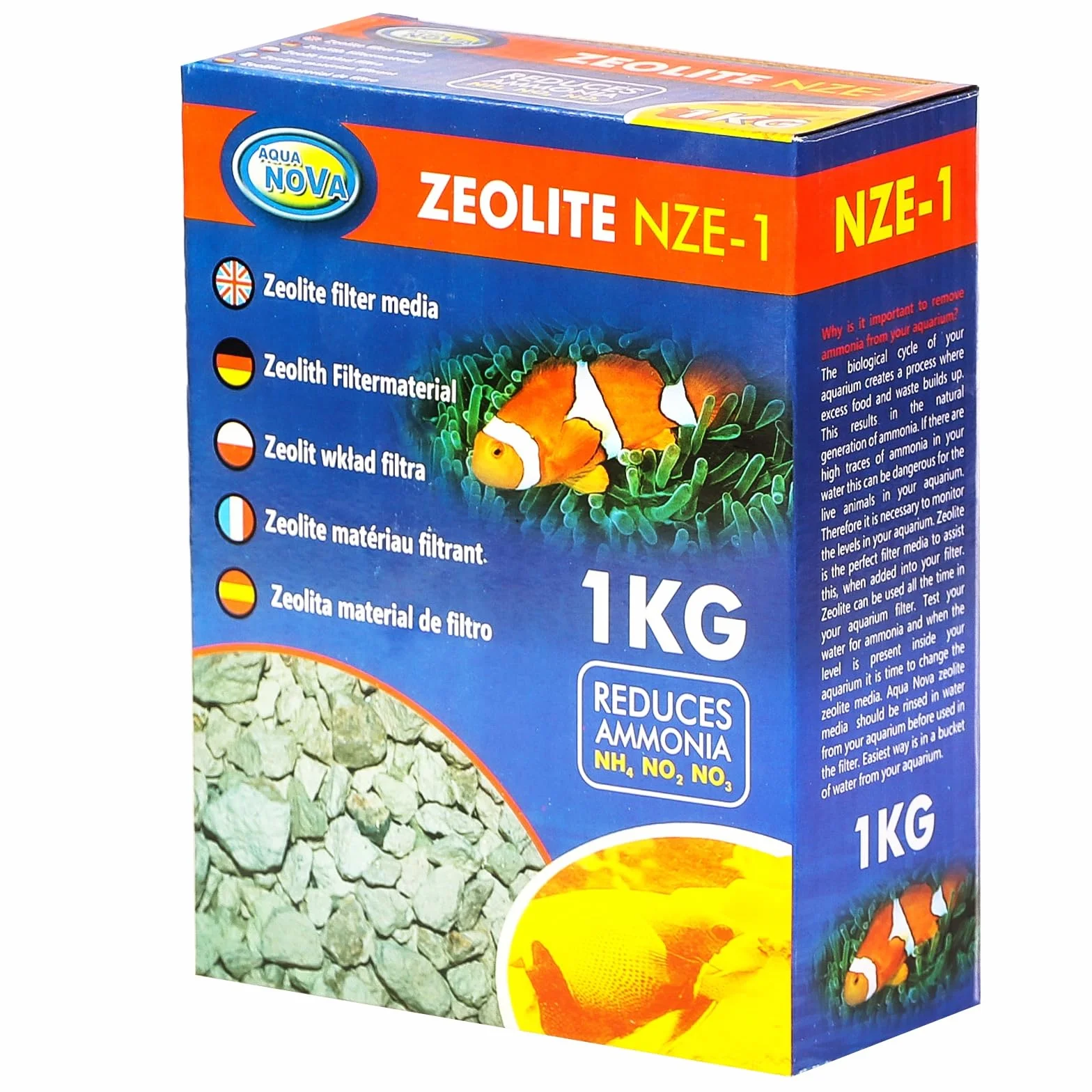 Aqua Nova Zeolite NZE-1 wkład filtra 1kg