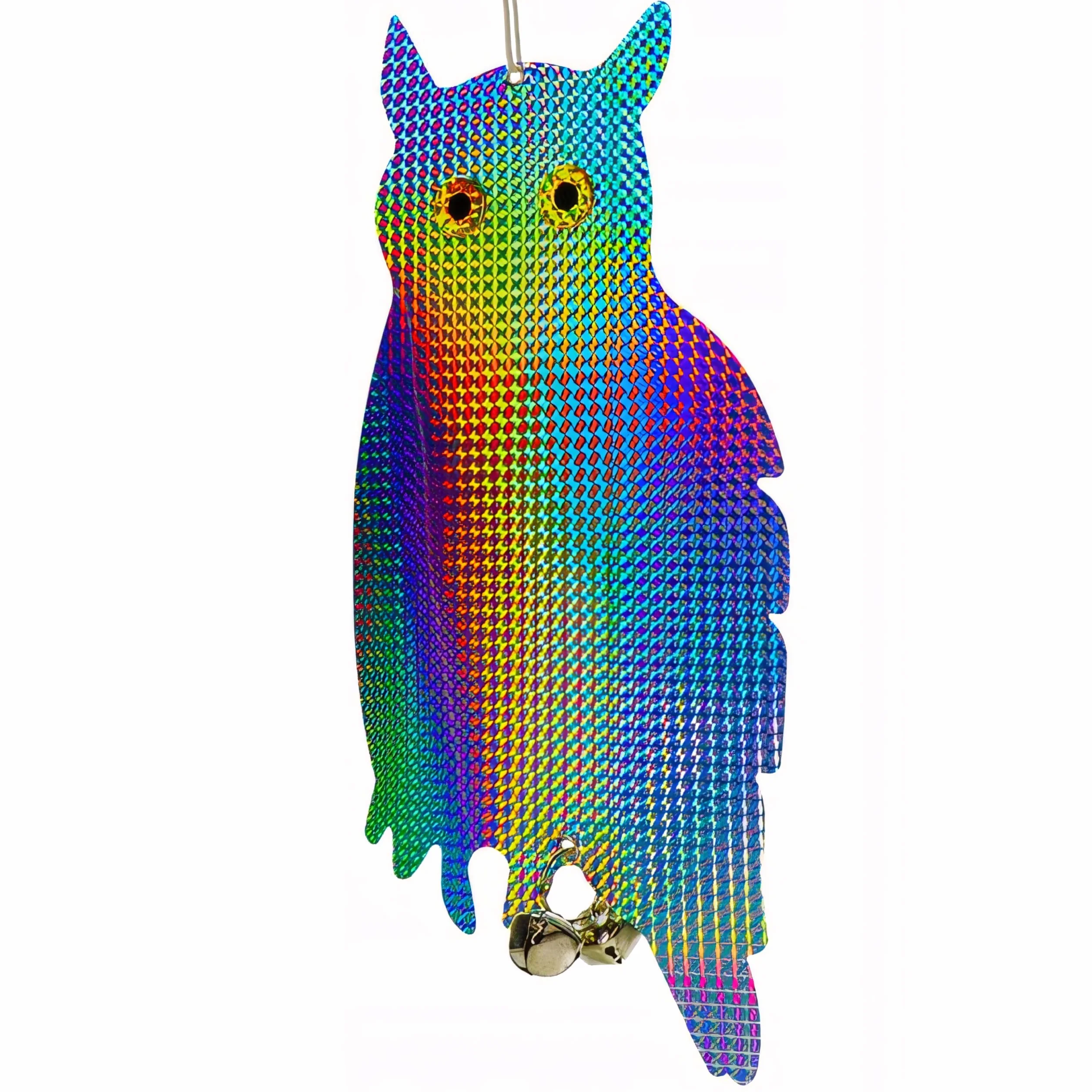 Retoo Sowa holograficzna wabik do odstraszania ptaków 40 x 19 cm wisząca wodoodporna