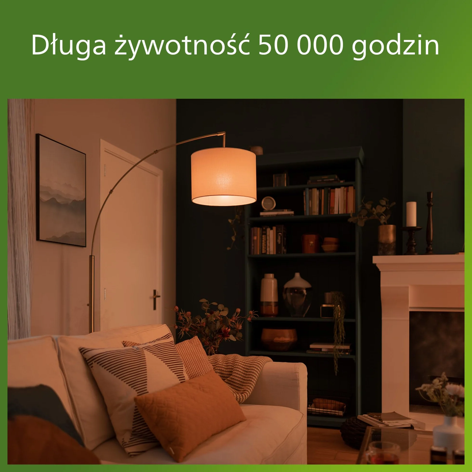 Philips LED UltraEfficient matowa świecowa żarówka B35, trzonek E14, klasa energetyczna A, 806 lm, odpowiednik 60W, ciepła biel (2700K), EyeComfort, 50 000 godzin, 1 szt.