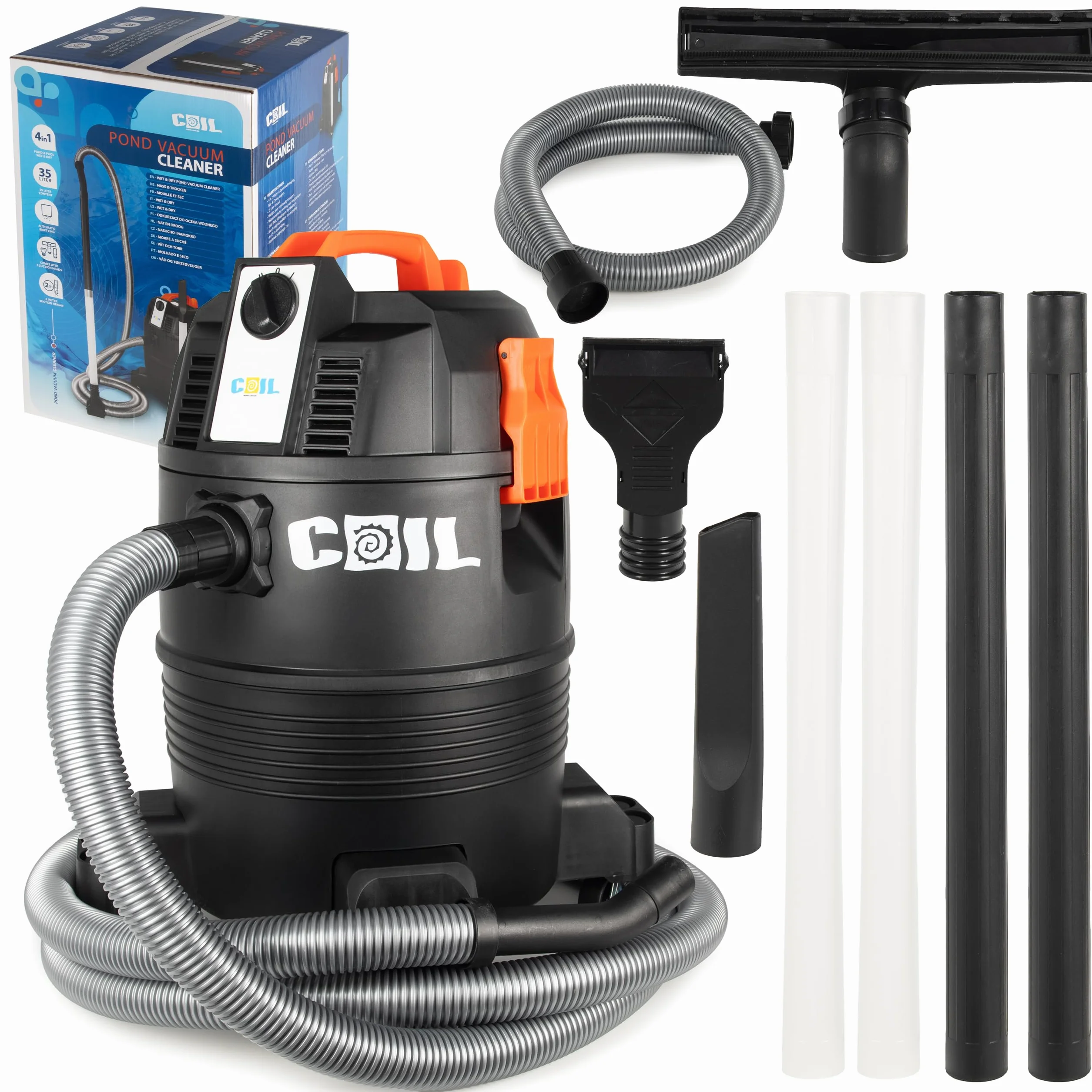 COIL Odkurzacz błota do stawu 35 l 1600 W 18 kPa dmuchawa