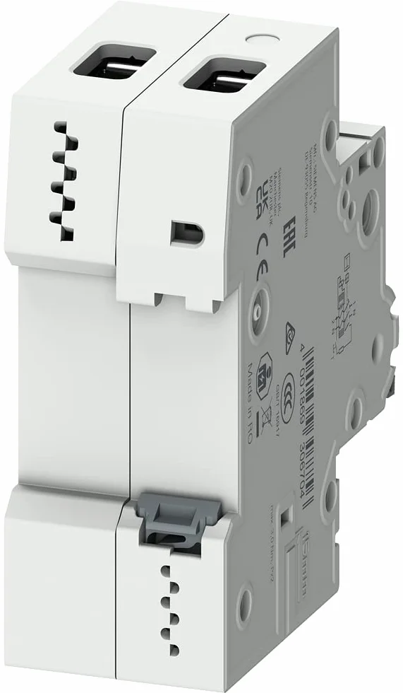SIEMENS Ingenuity for life - 5SU13566KK10 przełącznik FI/LS, 6 kA, 1P+N, typ A, 30 mA, B-Char, In: 10 A, Un AC: 230 V