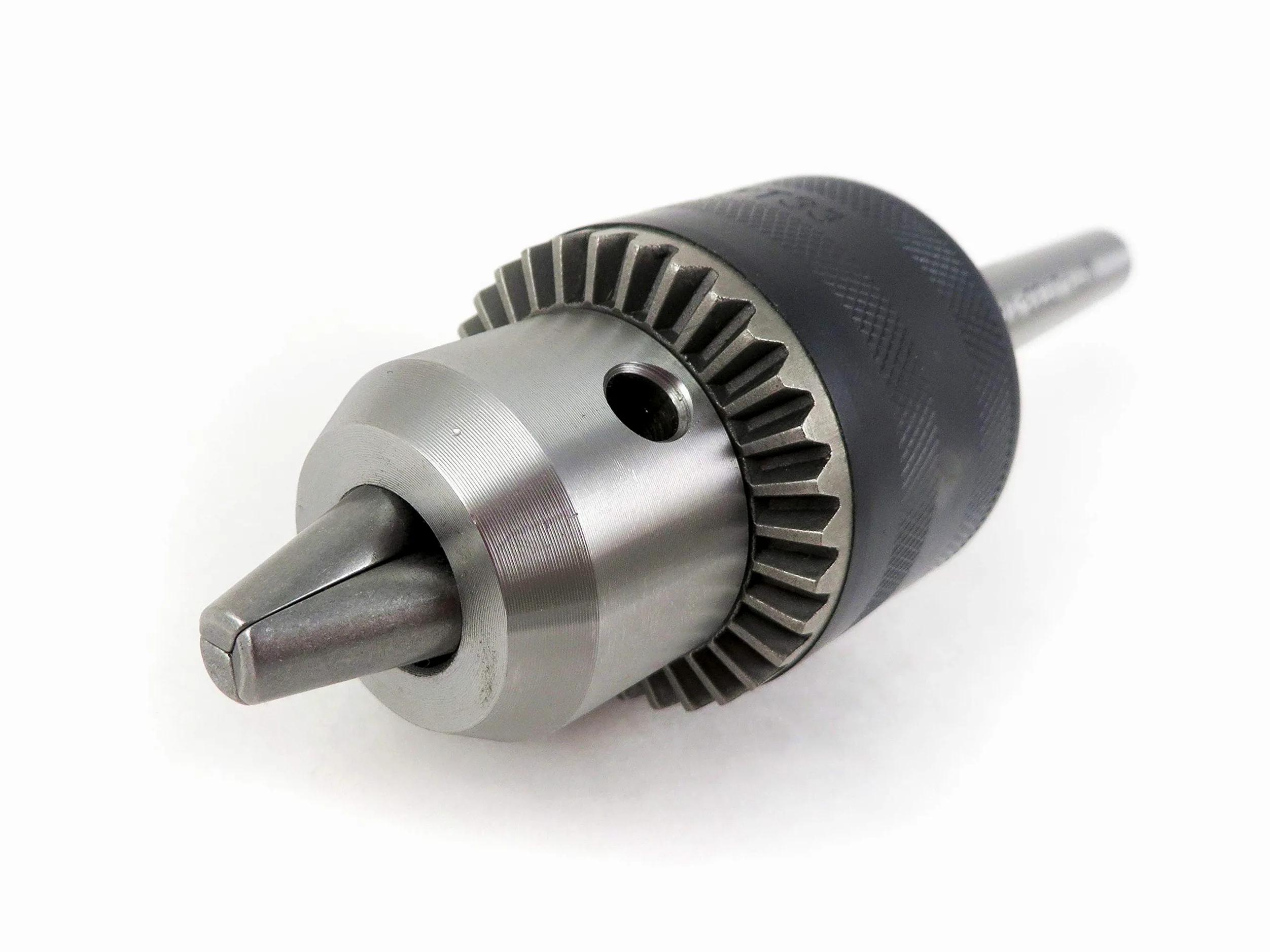 Taytools 467221 Uchwyt wiertarski 3-szczękowy 1/16-1/2" ze stożkiem MT1 i kluczem do dokręcania szczęk lub wiertarką, młynem lub tokarką