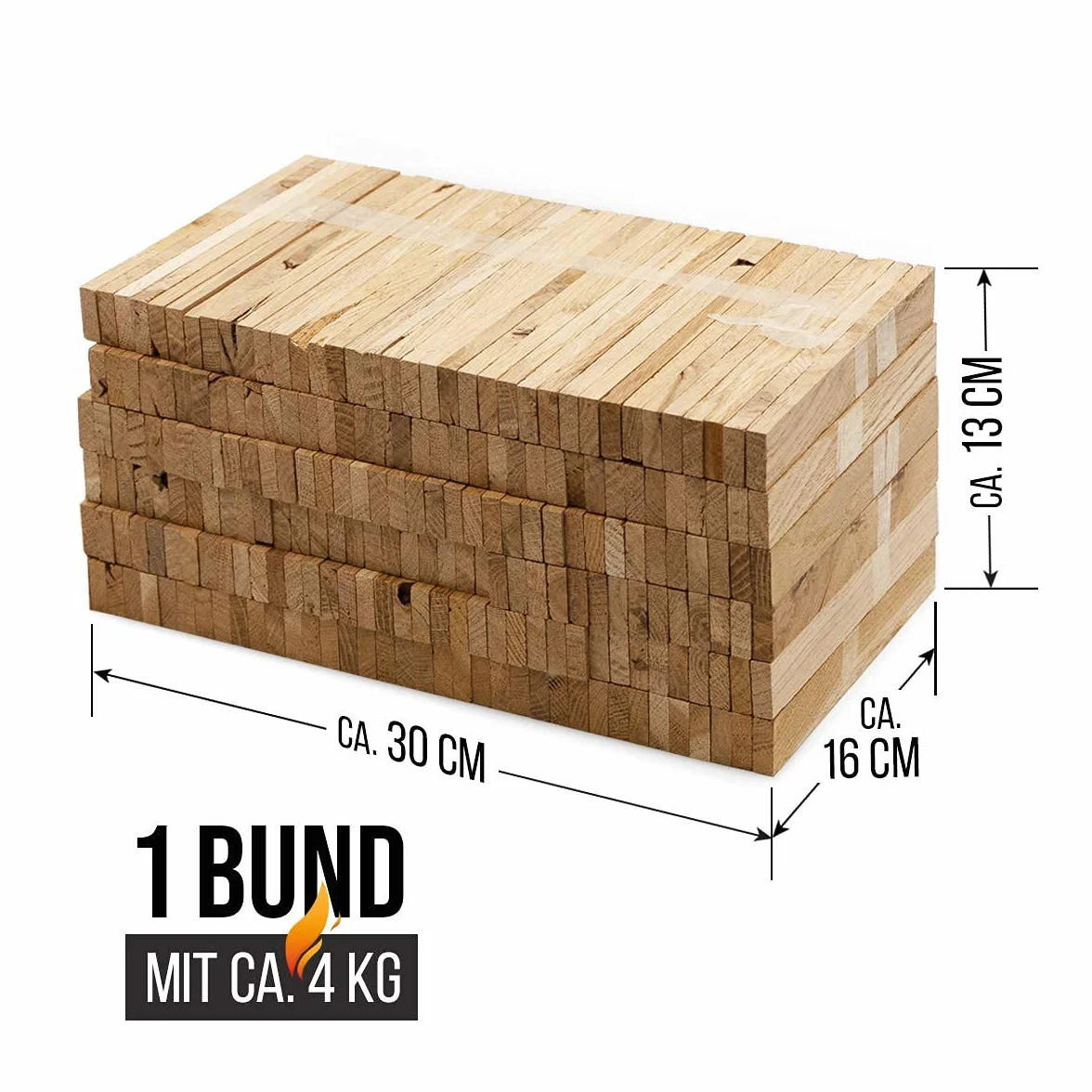 Aleko Premium 3,7 kg drewno dębowe rozpalacz do grilla, kominka, pieca, idealny do grilla, suszonego i nieobrobionego drewna opałowego
