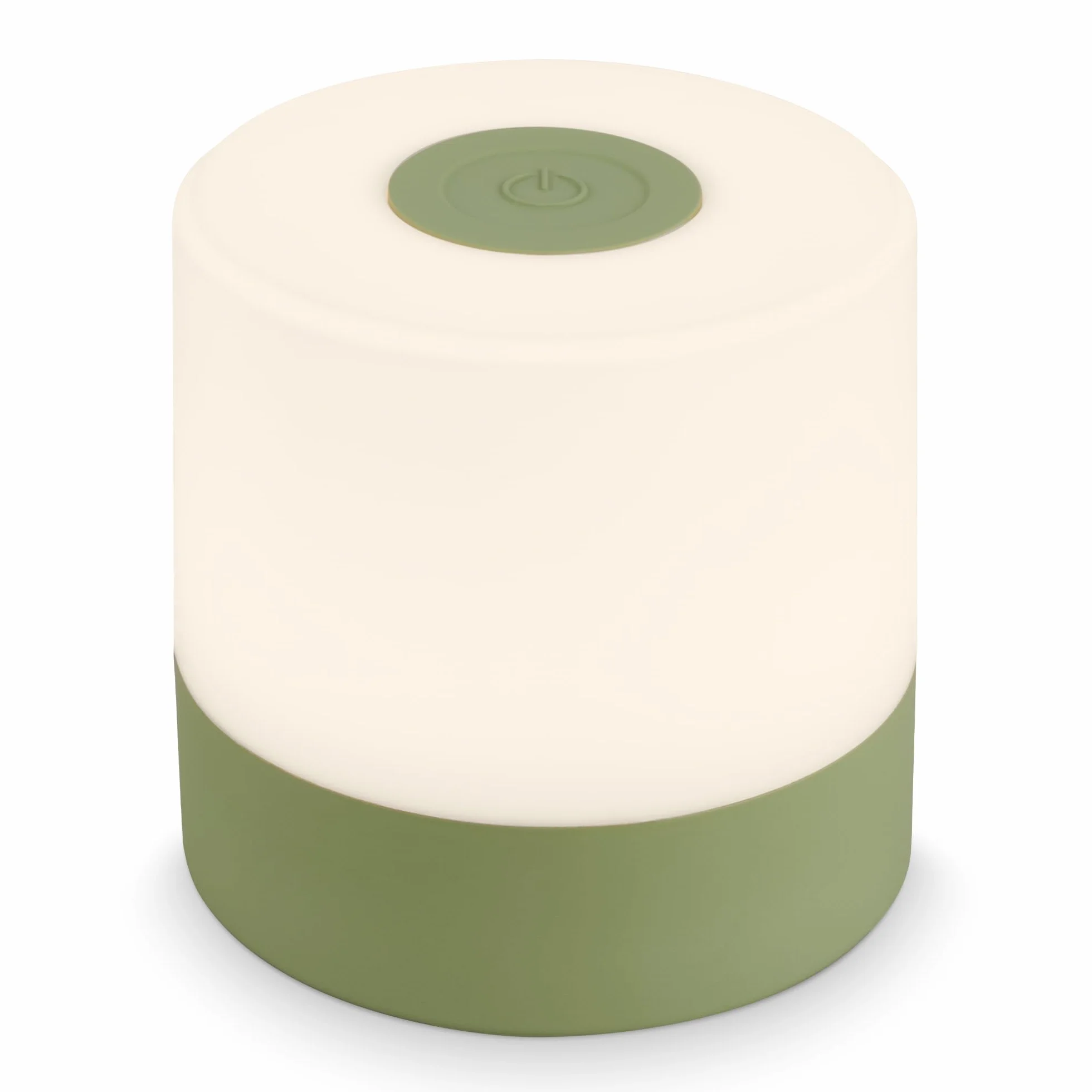 BRILONER – Mini lampka stołowa LED bezprzewodowa, Touch ściemniana, USB-C, do czytania, lampka nocna, zewnętrzna i wewnętrzna, 7x7 cm, zielona, lampka kempingowa – kompaktowa i praktyczna
