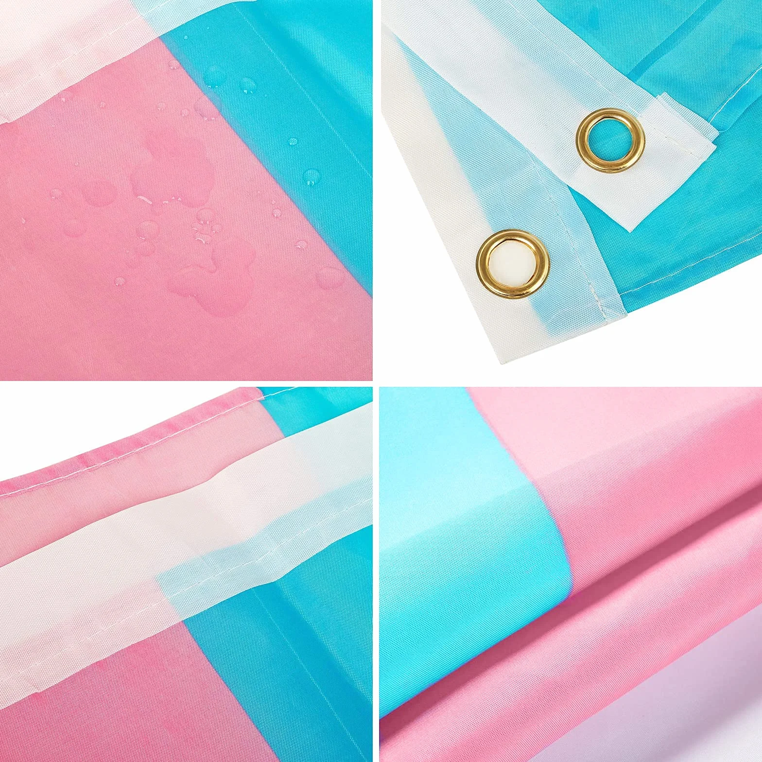 MOGADEE® Flaga transmisyjna, flaga LGBT, 150 x 90 cm, do u?ytku wewn?trz i na zewn?trz, ró?ne wakacje, odporna na wiatr i deszcz flaga Gay Pride z oczkami z mosi?dzu (transgender)