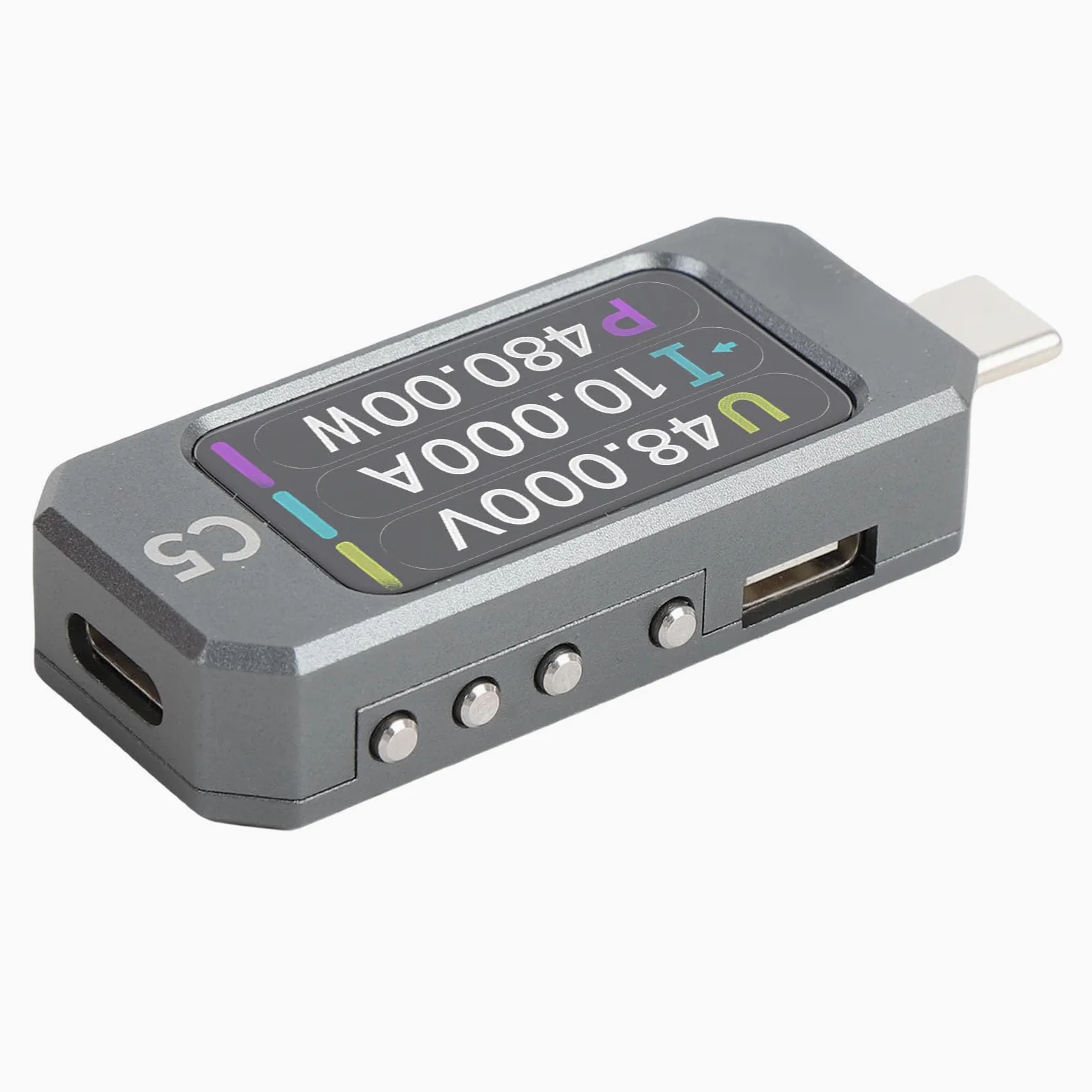 Tester typu C Miernik napięcia prądu 1,47-calowy kolorowy ekran Woltomierz Amperomierz Obsługa USB PD3.1 EPR