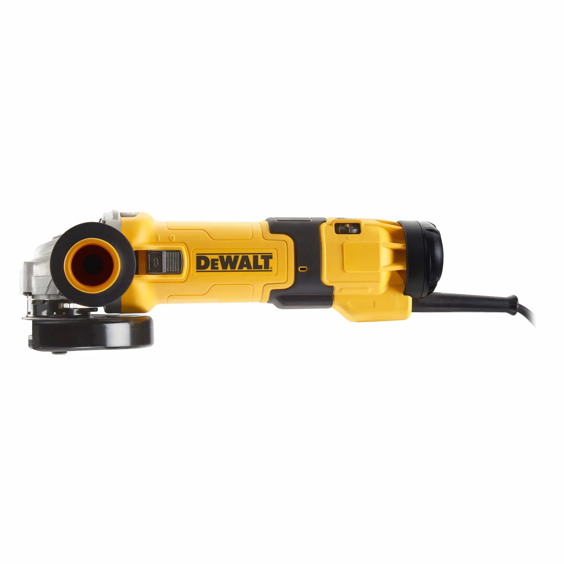 DEWALT, Szlifierka kątowa 125 mm, 1500W przeciwpyłowa z regulacją obrotów, DWE4257