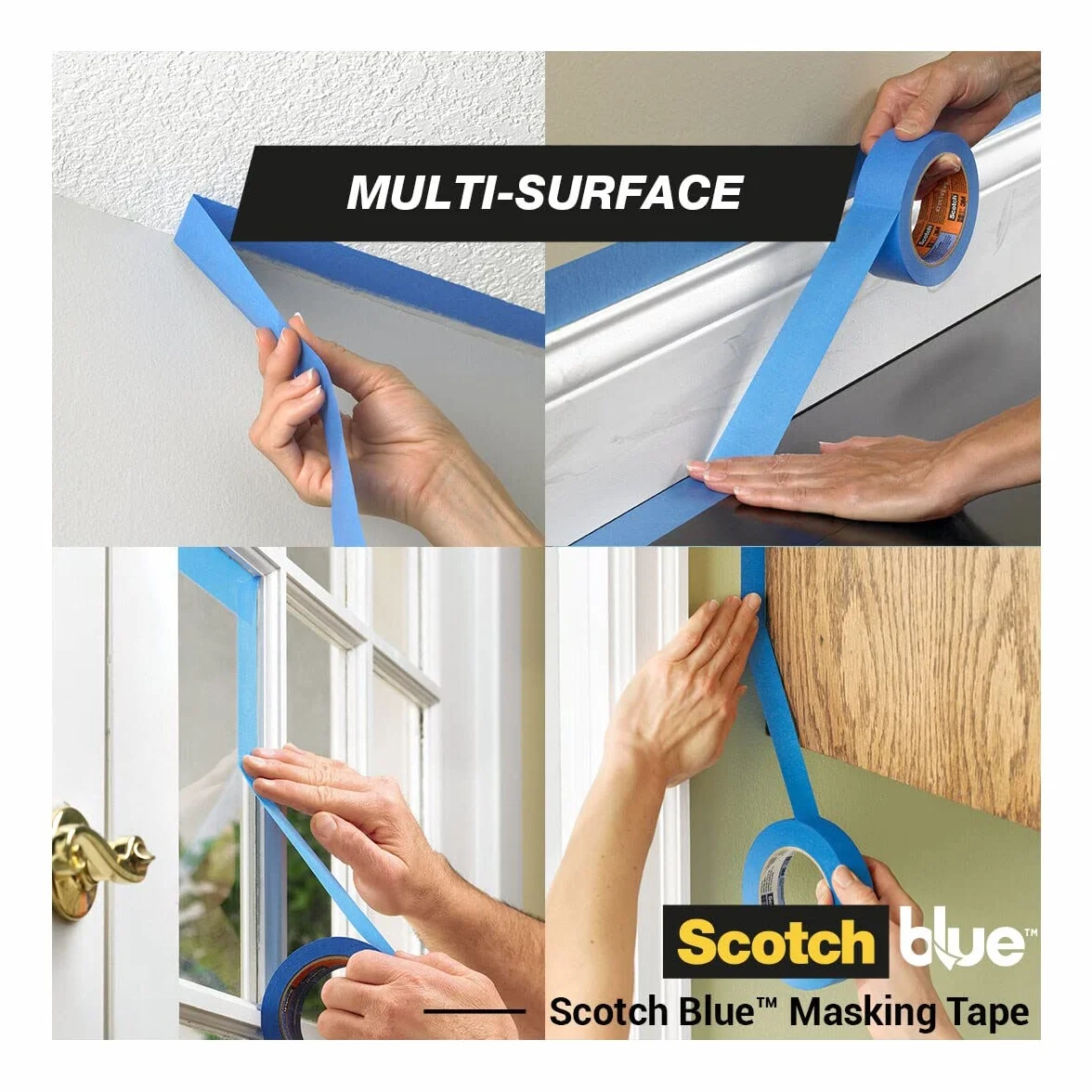 Scotch Niebieska taśma malarska "Multi-Surface", 36 mm x 41 m, 2 rolki/opakowanie, 70% PEFC, SGSCH-PEFC-COC-110078
