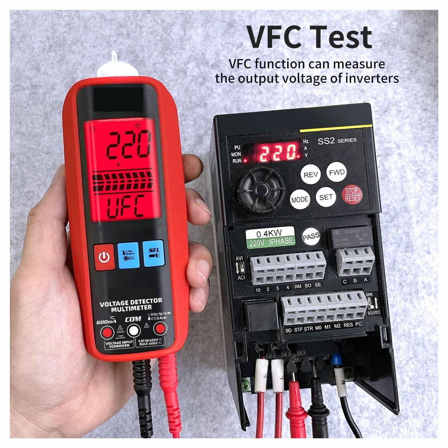 Mini Multimetr Cyfrowy 6000 Zlicza True DC AC Tester Napięcia Prądu Auto Zakres Dioda Pojemnościowa Ohm Temp NCV Szybko Dokładnie Łatwy Odczyt(A5X USB Charging)