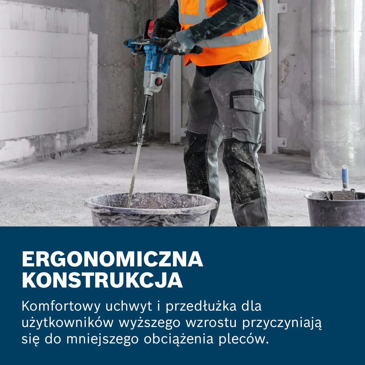 Bosch Professional 18 V firmy Bosch: mieszalnik akumulatorowy GRW 18V-160 (1x przedłużka 7 cm (M14–M14), 2x klucze)