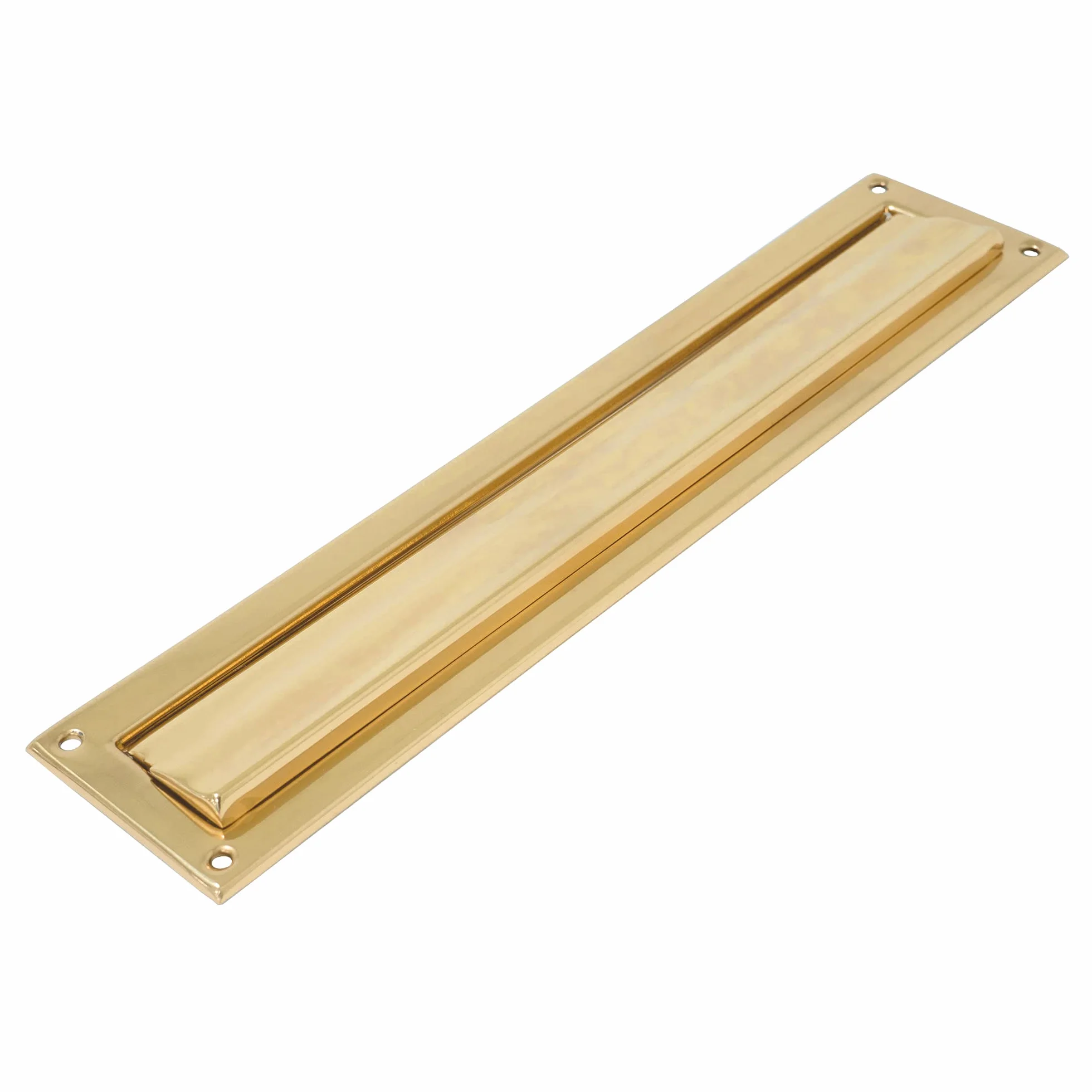 Amig - Szkice pocztowe | do ścian lub drzwi wewnętrznych i zewnętrznych | Zbiorniki mosiężne | 342x73 mm | Pomiar Usty: 246x48 mm | Złoty kolor