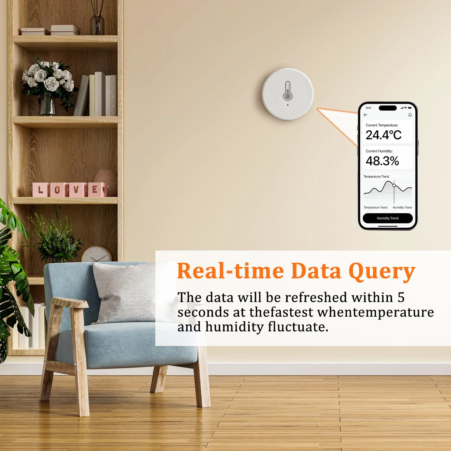 Zigbee czujnik temperatury i wilgotności do automatyzacji domu kompatybilny z Home Assistant Zigbee2mqtt