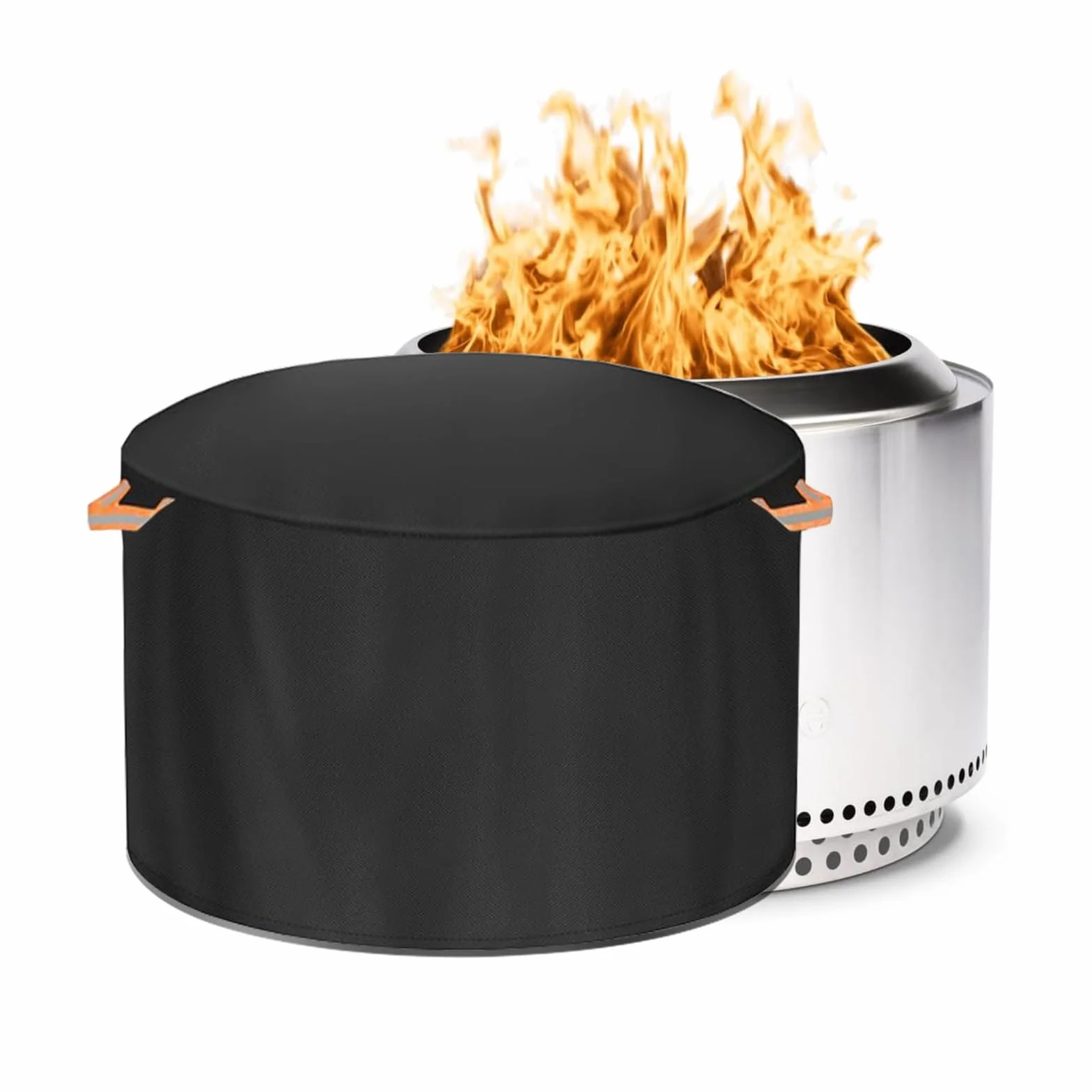 Etui ochronne do paleniska Solo Stove, okrągła osłona paleniska do użytku na zewnątrz, odporna na promieniowanie UV, tkanina bezdymna, osłona paleniska (Yukon – 71D x 42 H)