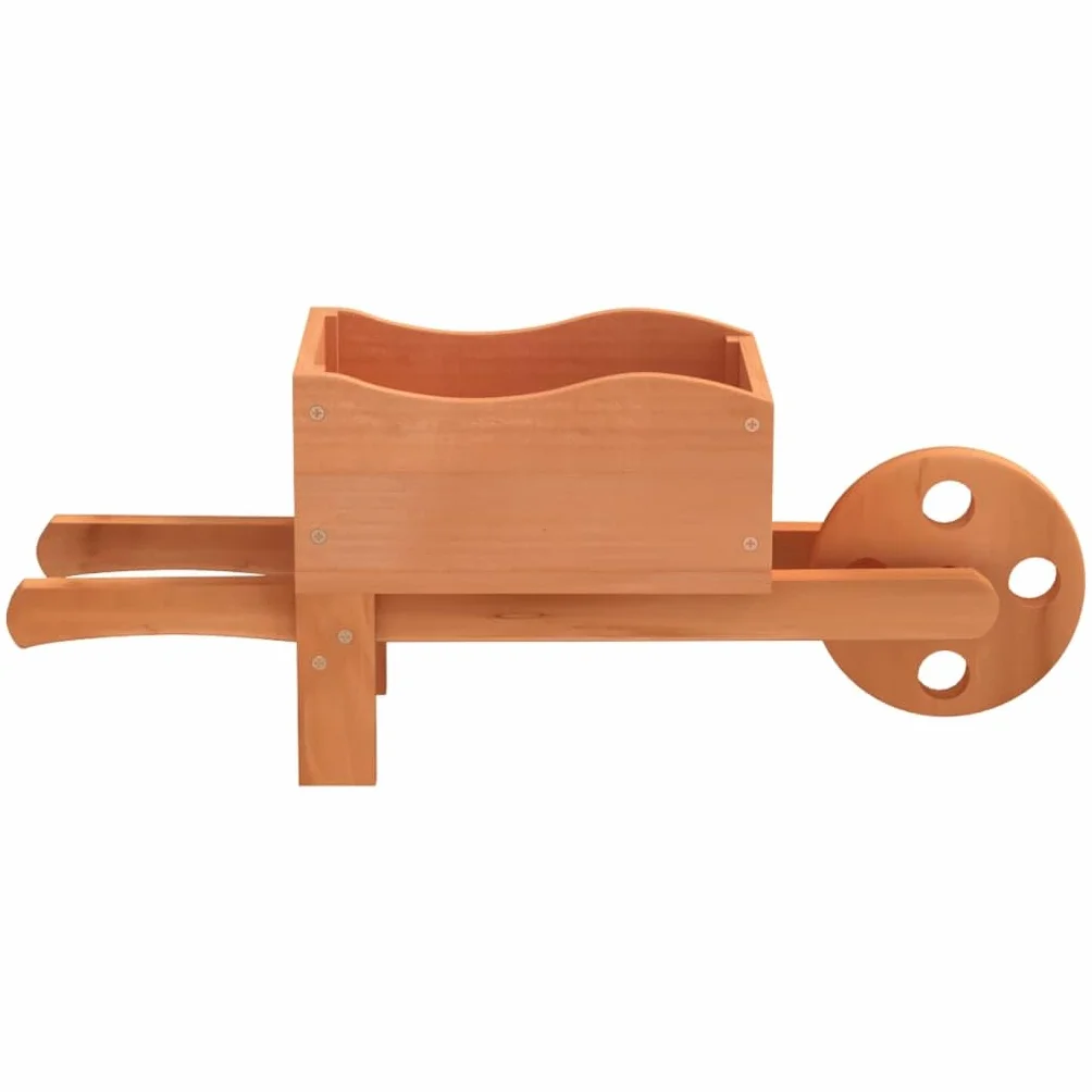 vidaXL Donice w kształcie taczek 2 szt. 47x15x19 cm Drewno jodłowe Donica Ogrodowa