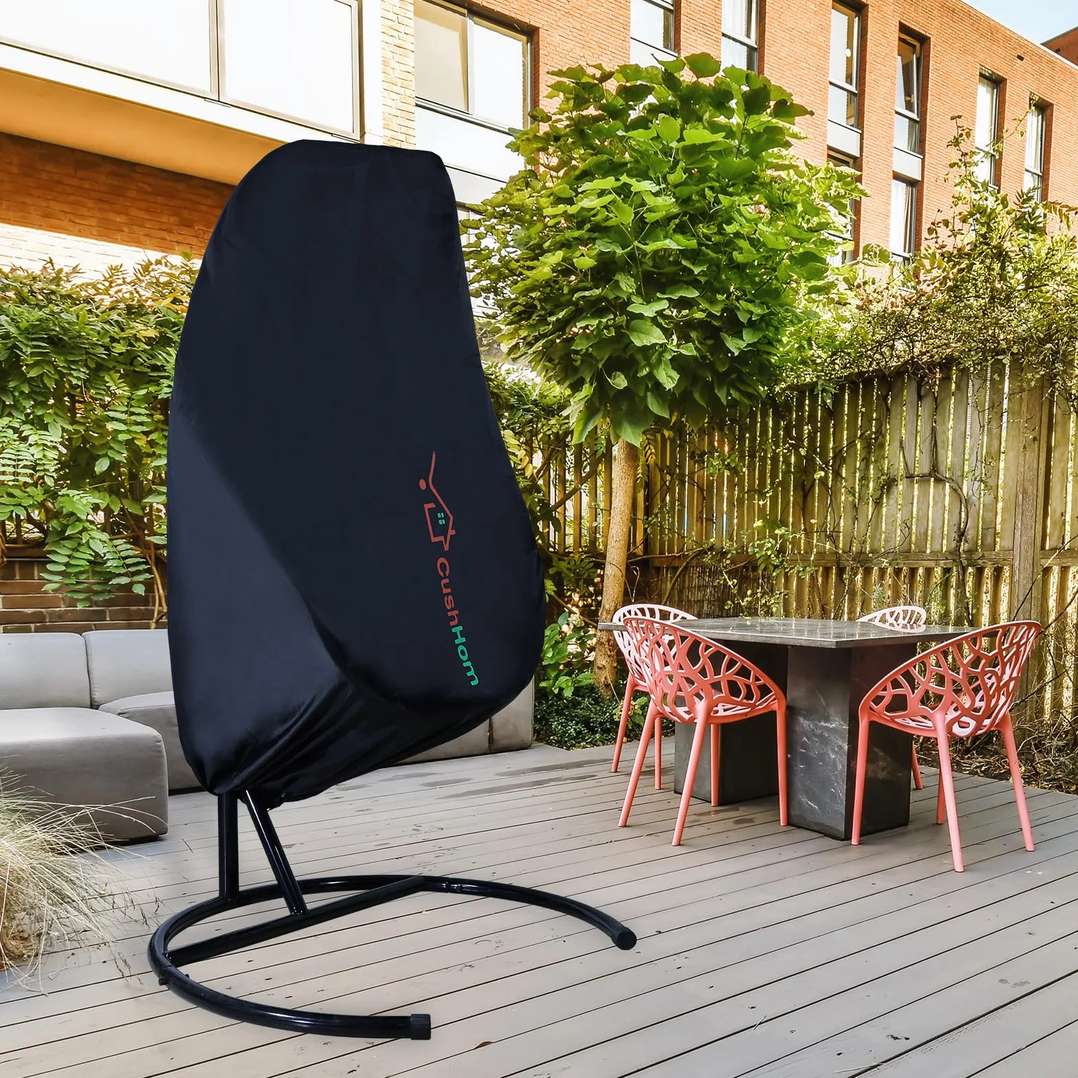 CCLIFE Pokrowiec na fotel wiszący 190x145 cm Oxford 210D wodoodporna UV