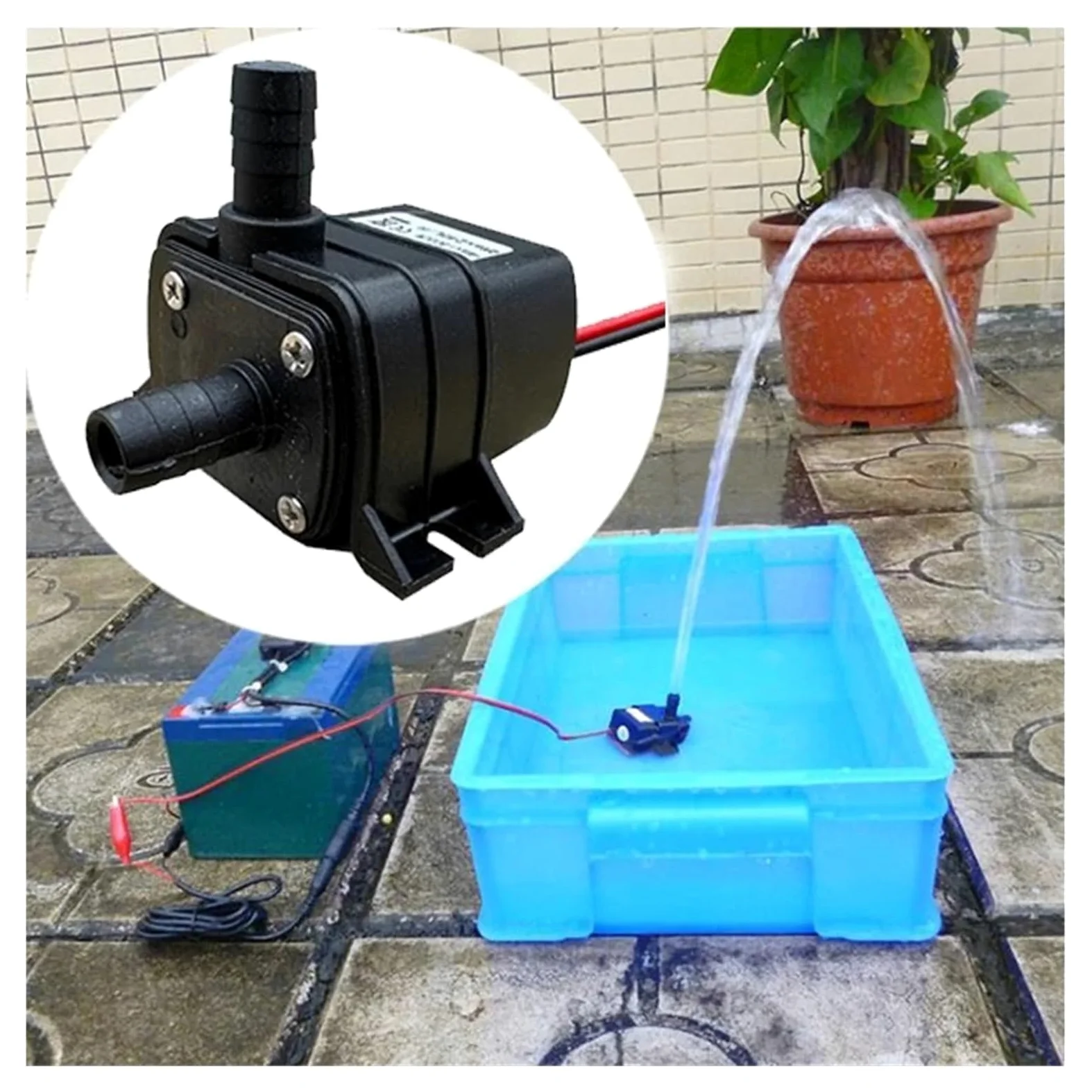 Pompa Do Akwarium 240 L/h, Cicha, DC 12 V, 24, Silnik Solarny Bezszczotkowy, Zanurzeniowa Cyrkulacyjna Basenu, Wodna Wysoce Wydajne Kompleksowe(10PCS,12V 4.8W)