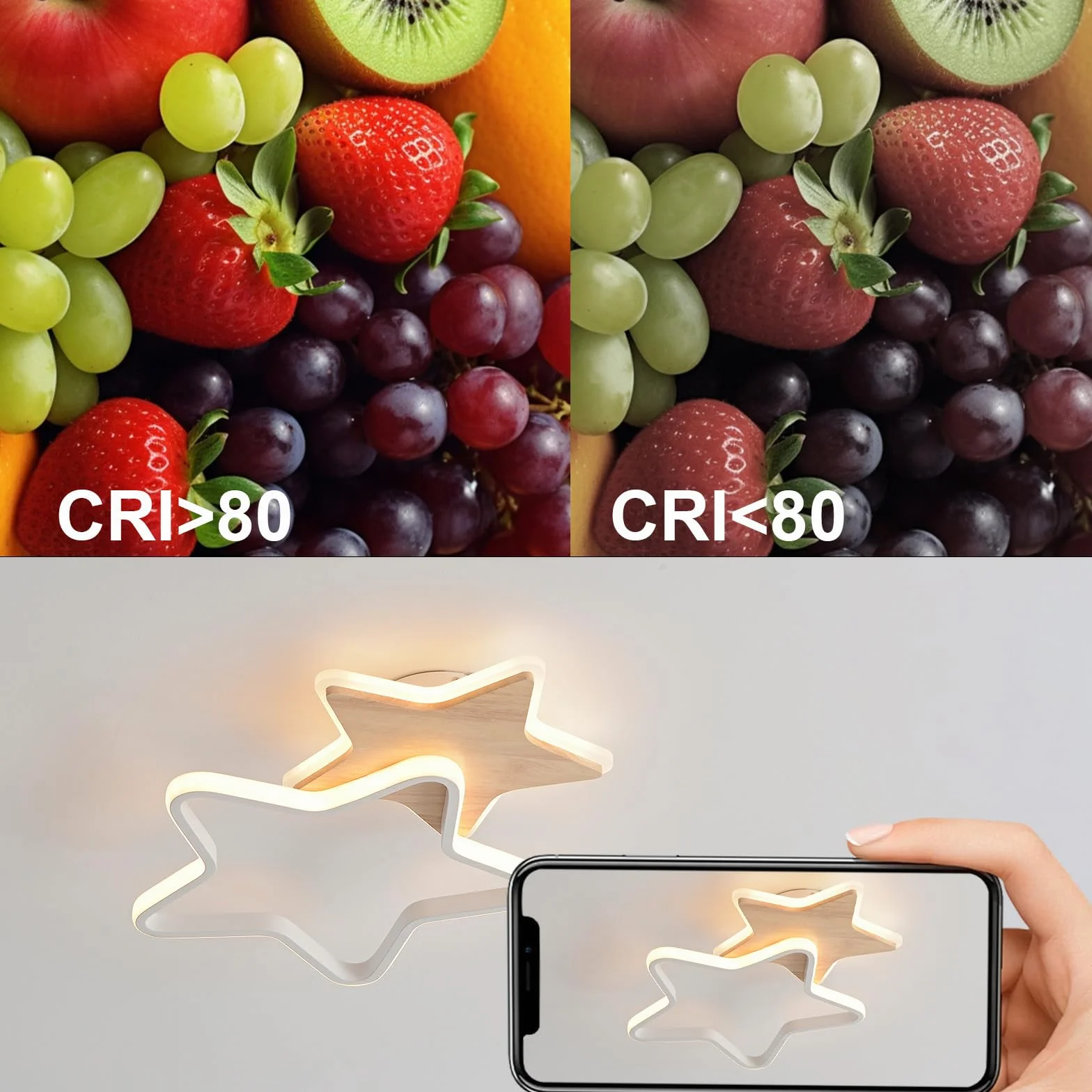 Lampa sufitowa LED, lampa sufitowa 26 W, do pokoju dziecięcego, oświetlenie do sypialni 40 cm ze ściemnianiem i pilotem zdalnego sterowania