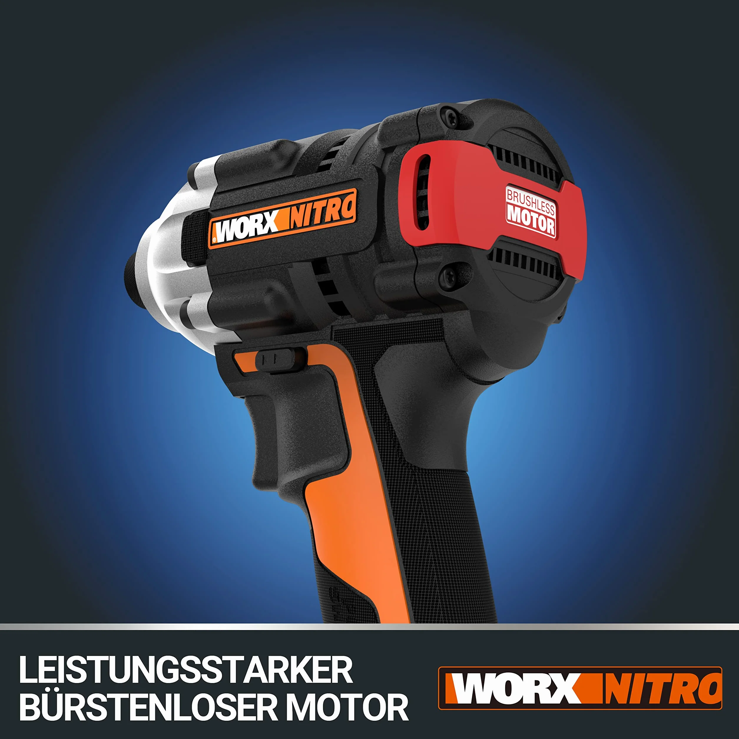 WORX WX261.9 Akumulatorowa Wkrętarka Udarowa 20 V, Wydajna, Bezszczotkowa Wkrętarka Akumulatorowa do Wkręcania, bez Akumulatora i Ładowarki