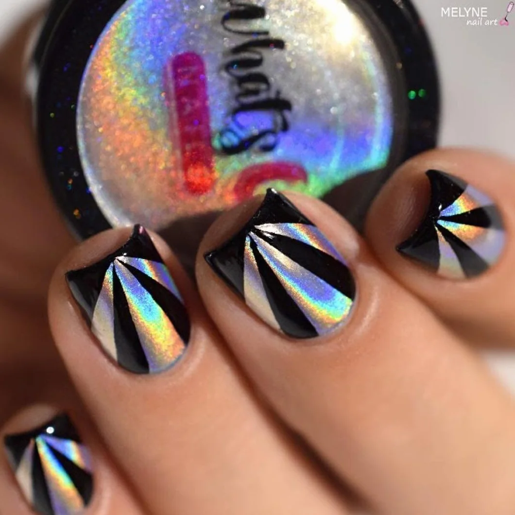 Whats Up Nails - Holographic Powder For Rainbow Unicorn Nails
