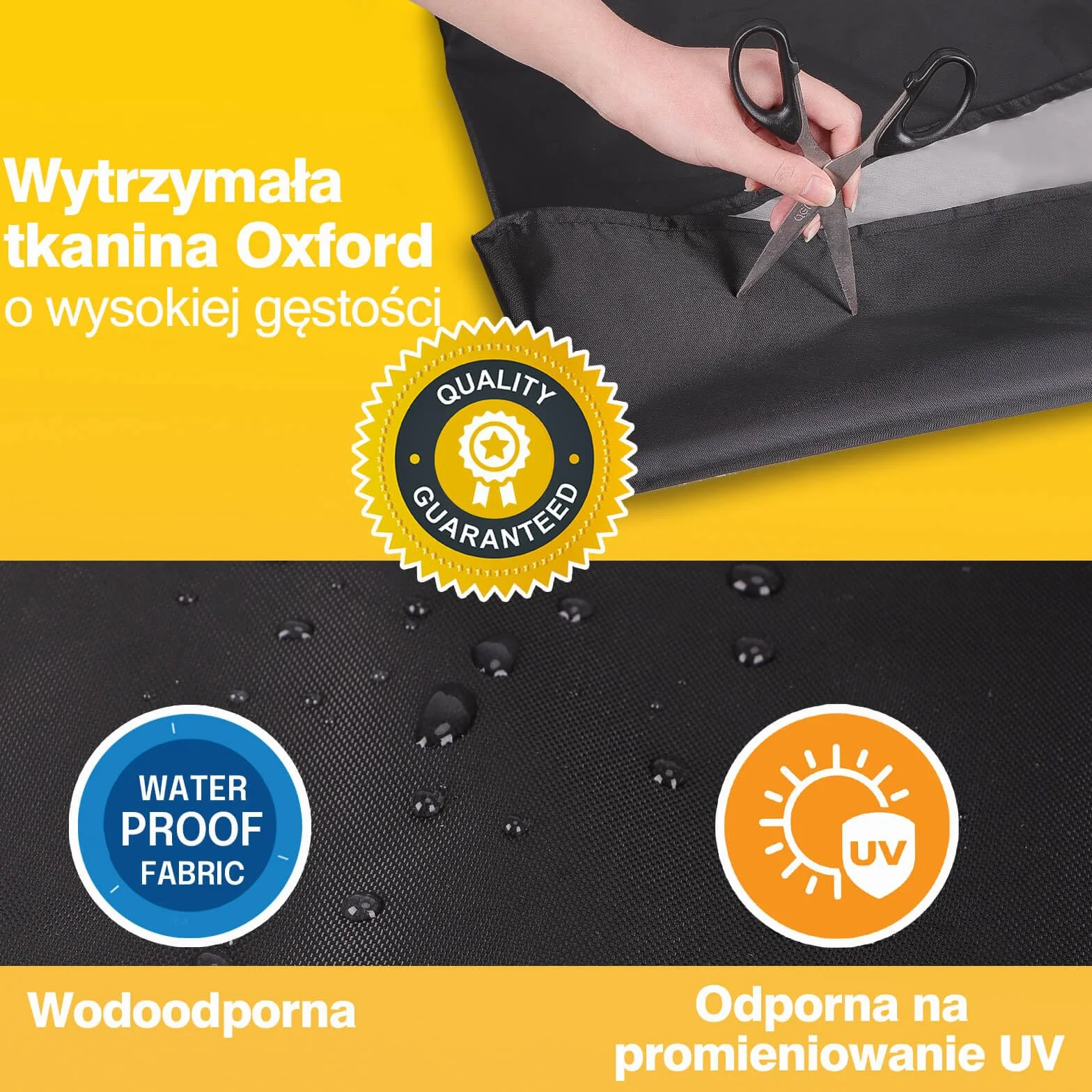Reinalin Pokrowiec ochronny na parasol przeciwsłoneczny, wodoszczelny, odporny na działanie promieni UV, wiatroszczelny i odporny na śnieg (czarny, 140 x 25,5/27 cm)