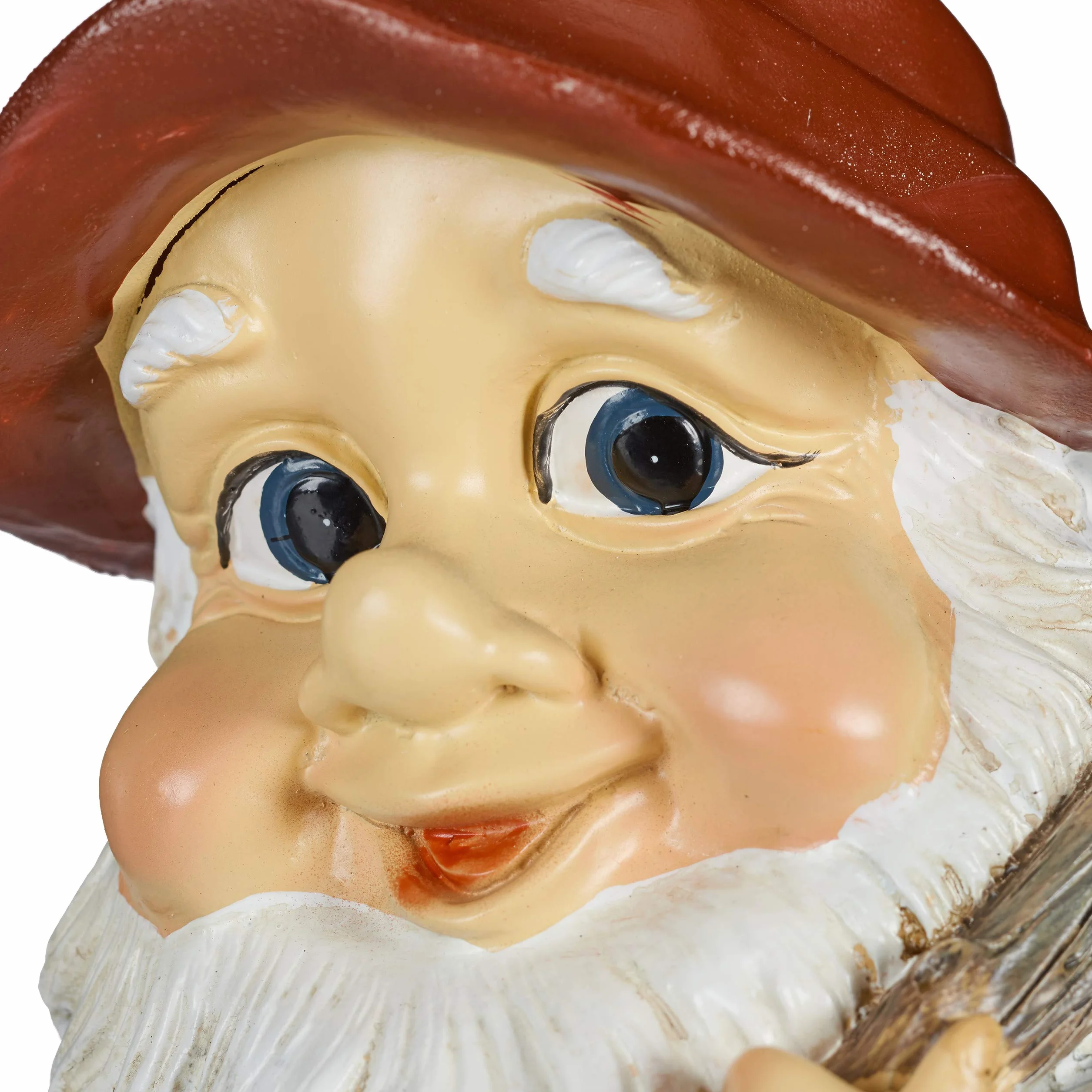 Relaxdays krasnal ogrodowy z koszykiem, figurka do ogrodu, dekoracja, gnom, skrzat, 30x17,5x21cm, mrozoodporny, kolorowy